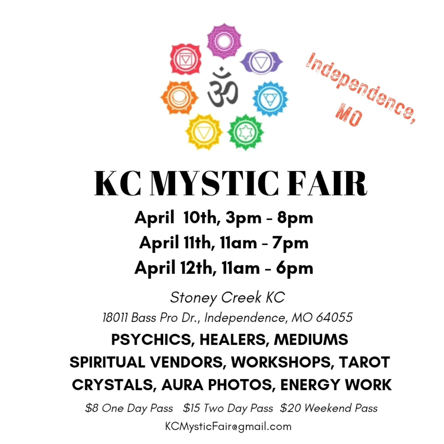 Empowered Healing KC Facebook ad: Welcome to the KC Mystic Fair
