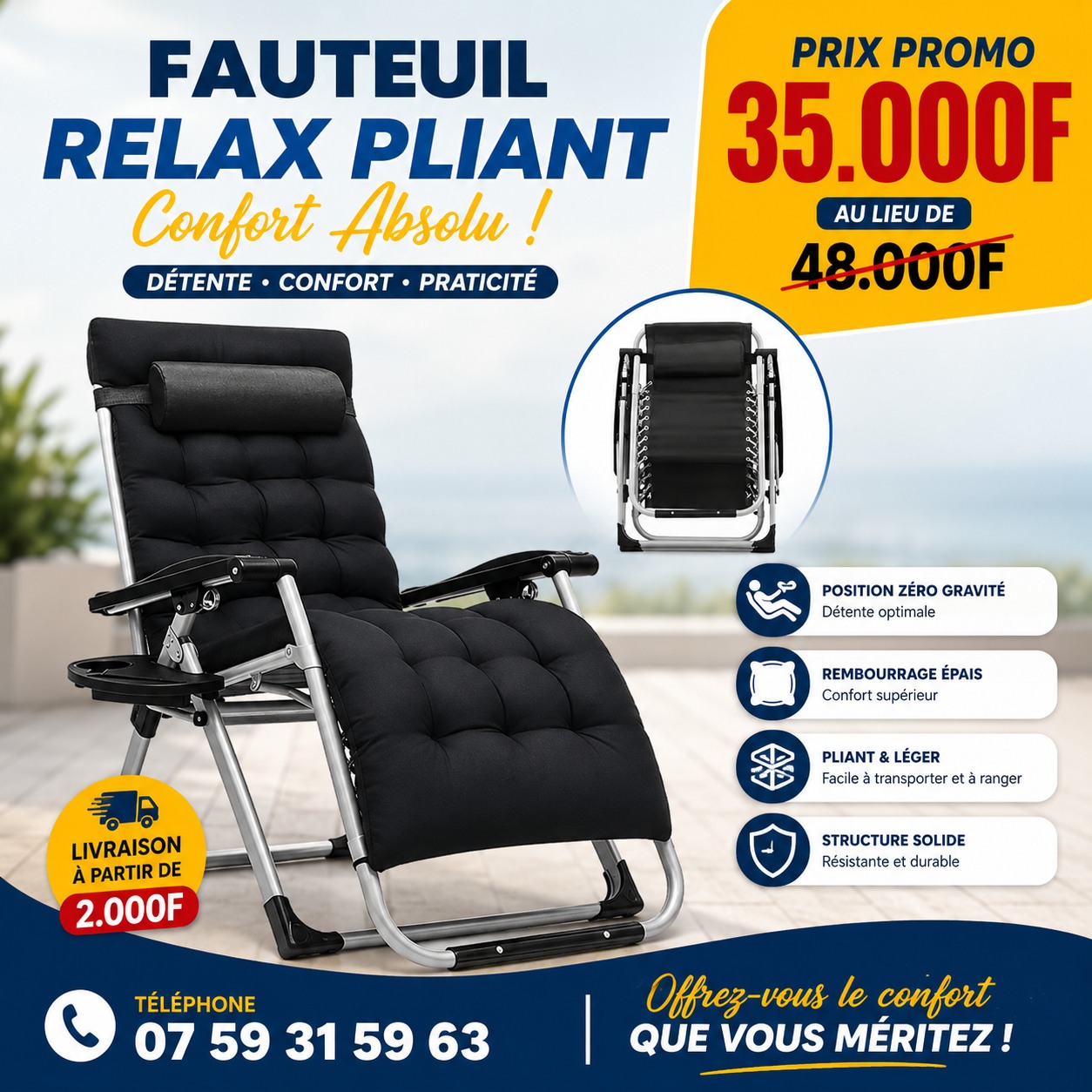 Laste Vignon Roller Pub Facebook ad: OFFRE CONFORT & DÉTENTE