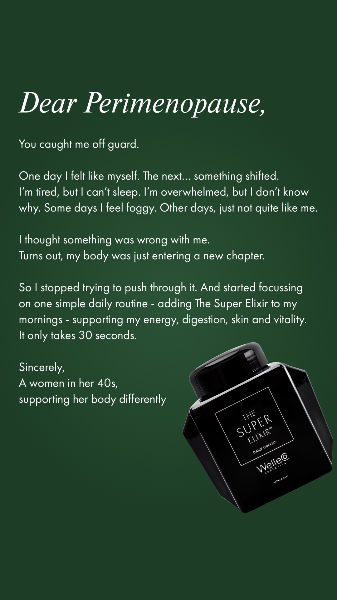 WelleCo Facebook ad