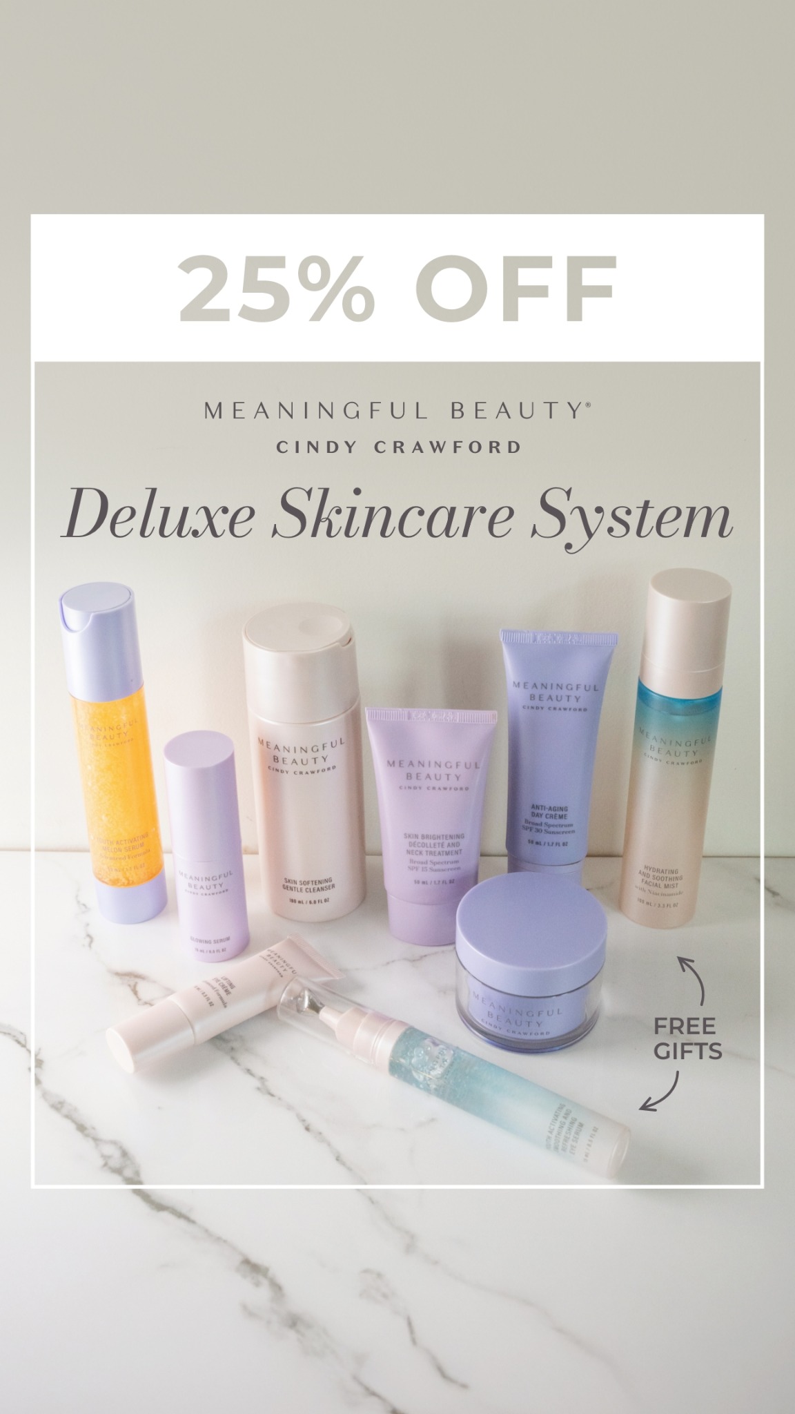 Meaningful Beauty Facebook ad