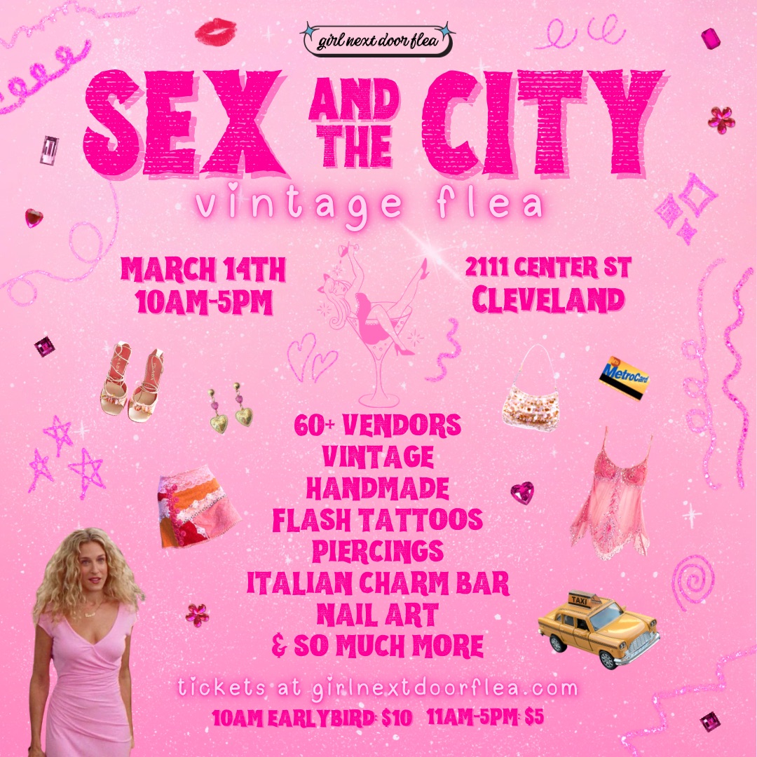 Girl Next Door Flea Facebook ad: Sex and The City Vintage Flea