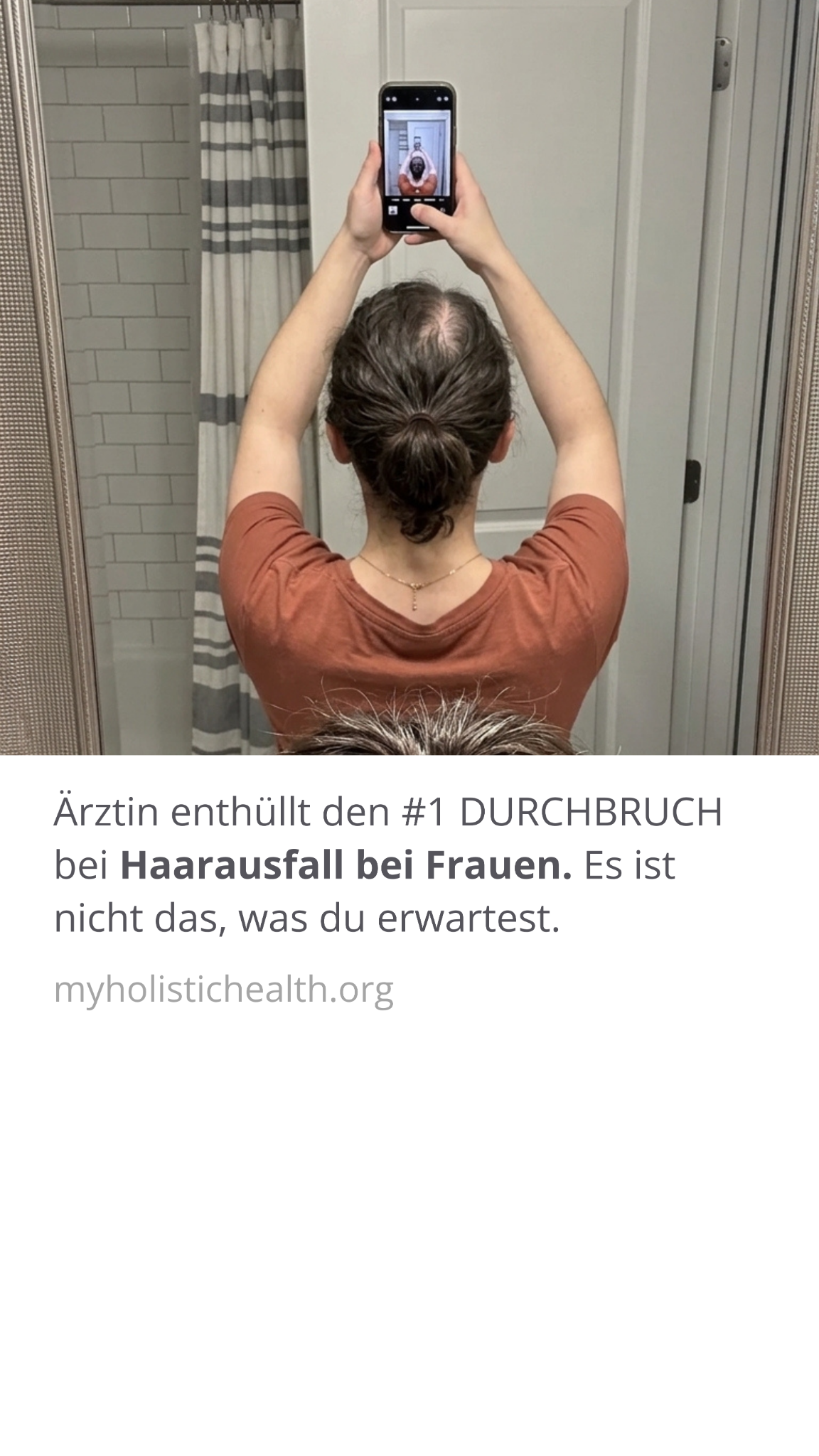My Holistic Health Facebook ad: Wirklich wirksam gegen Haarausfall: Diese Methode hilft 85…