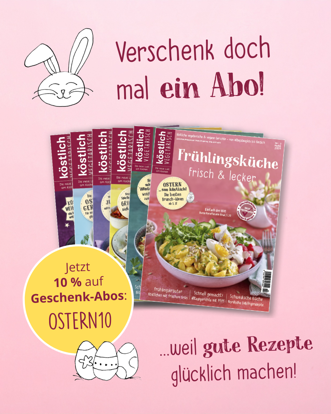 Magazin "köstlich vegetarisch" Facebook ad