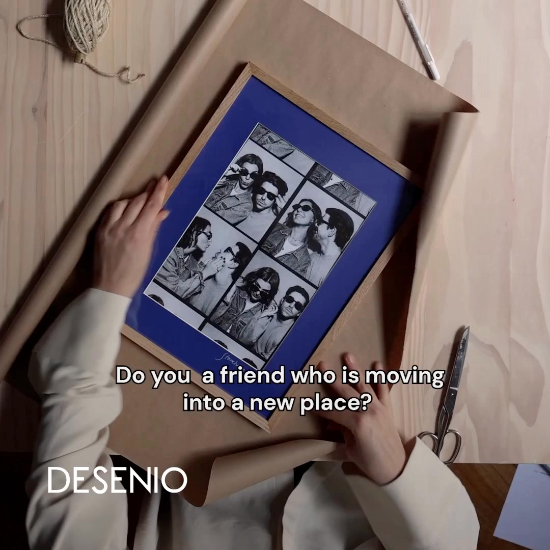 Desenio Facebook ad: Cadeaux de crémaillère