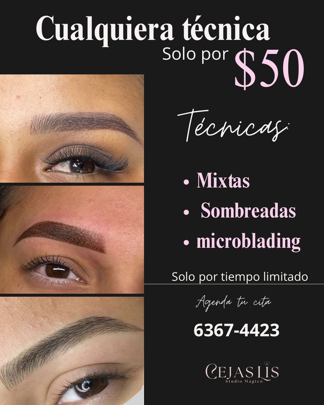 Cejaslis -micropigmentación panamá Facebook ad from Nov 1, 2025