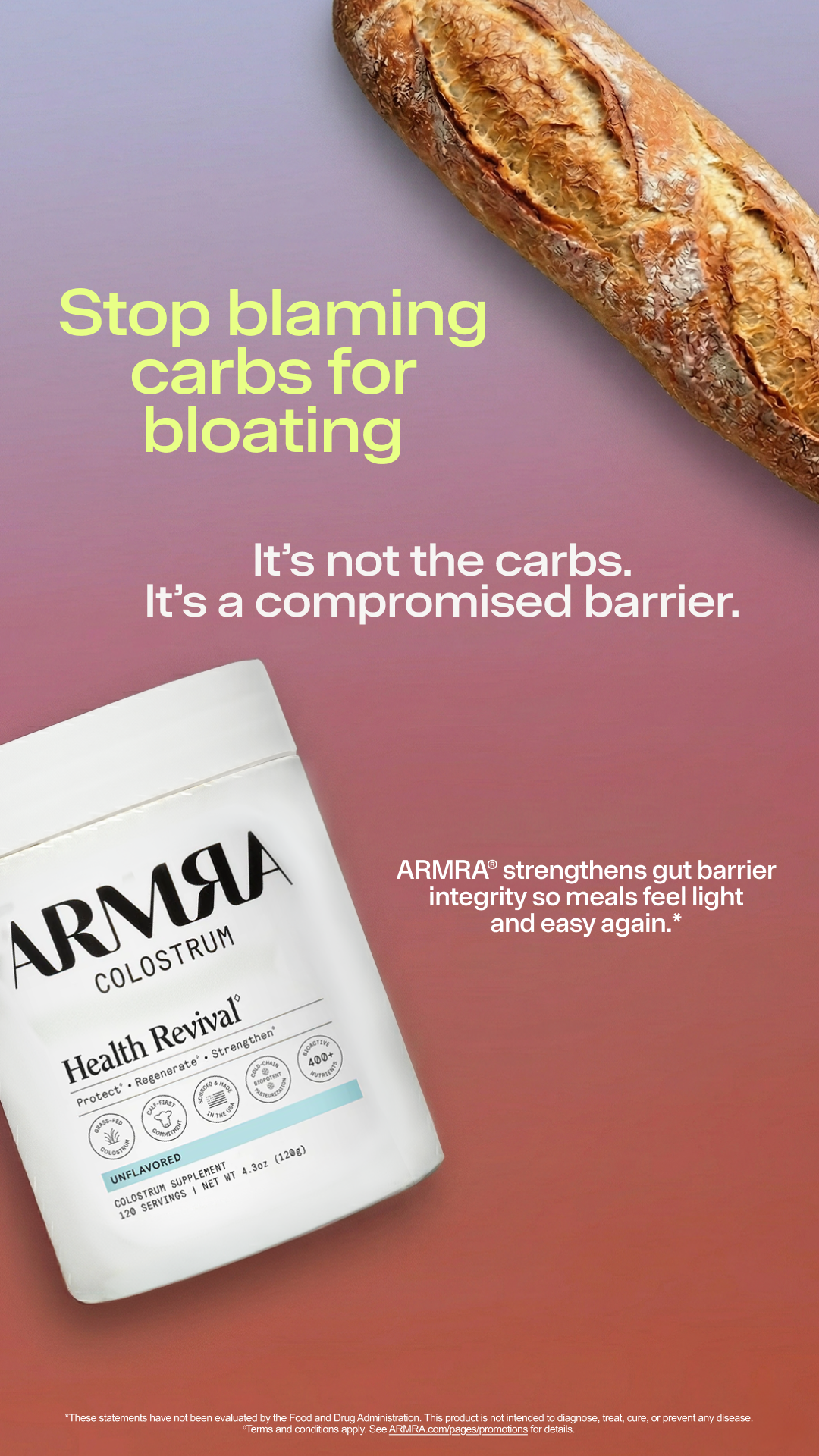 ARMRA Facebook ad