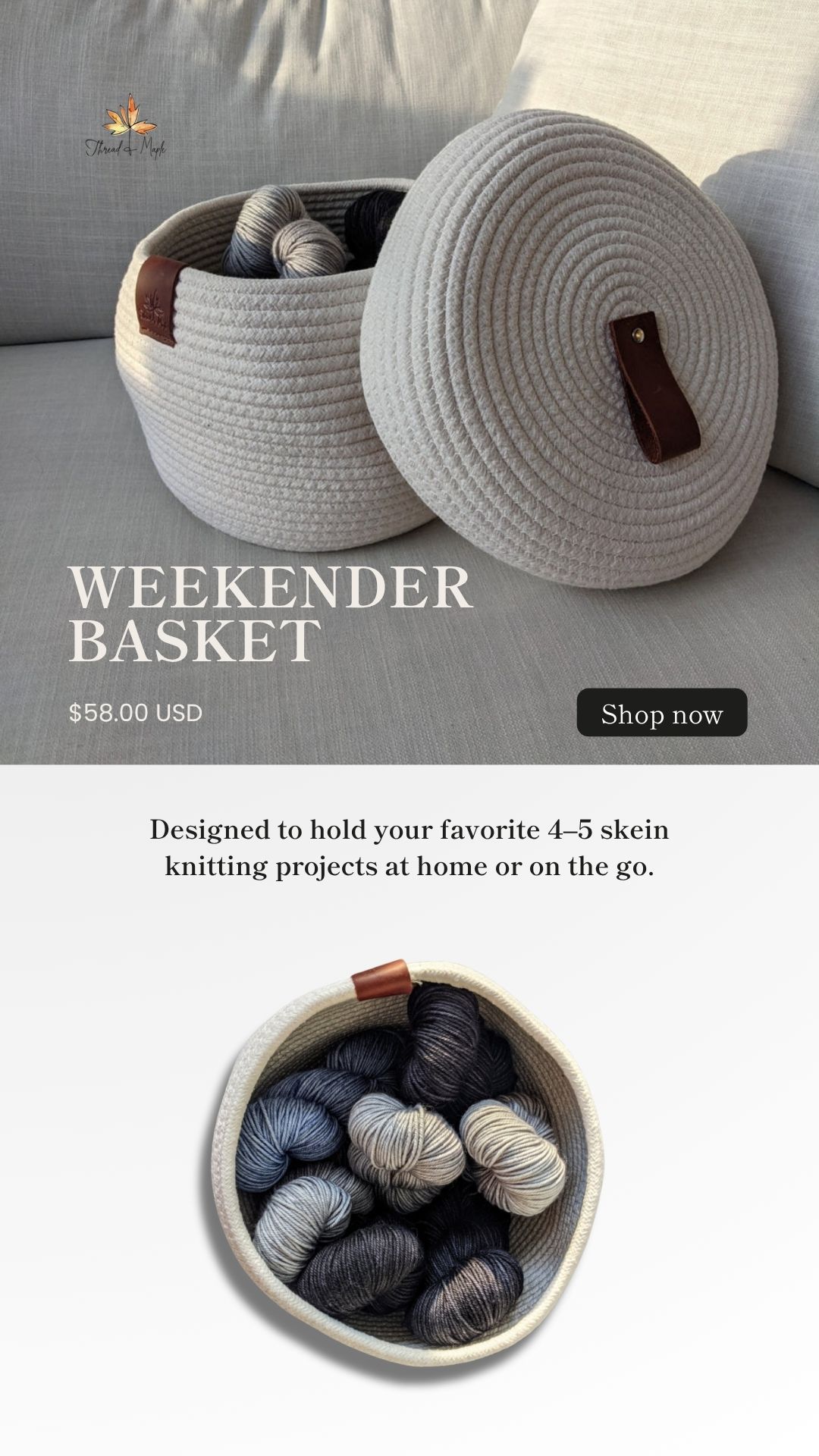 Thread & Maple Facebook ad