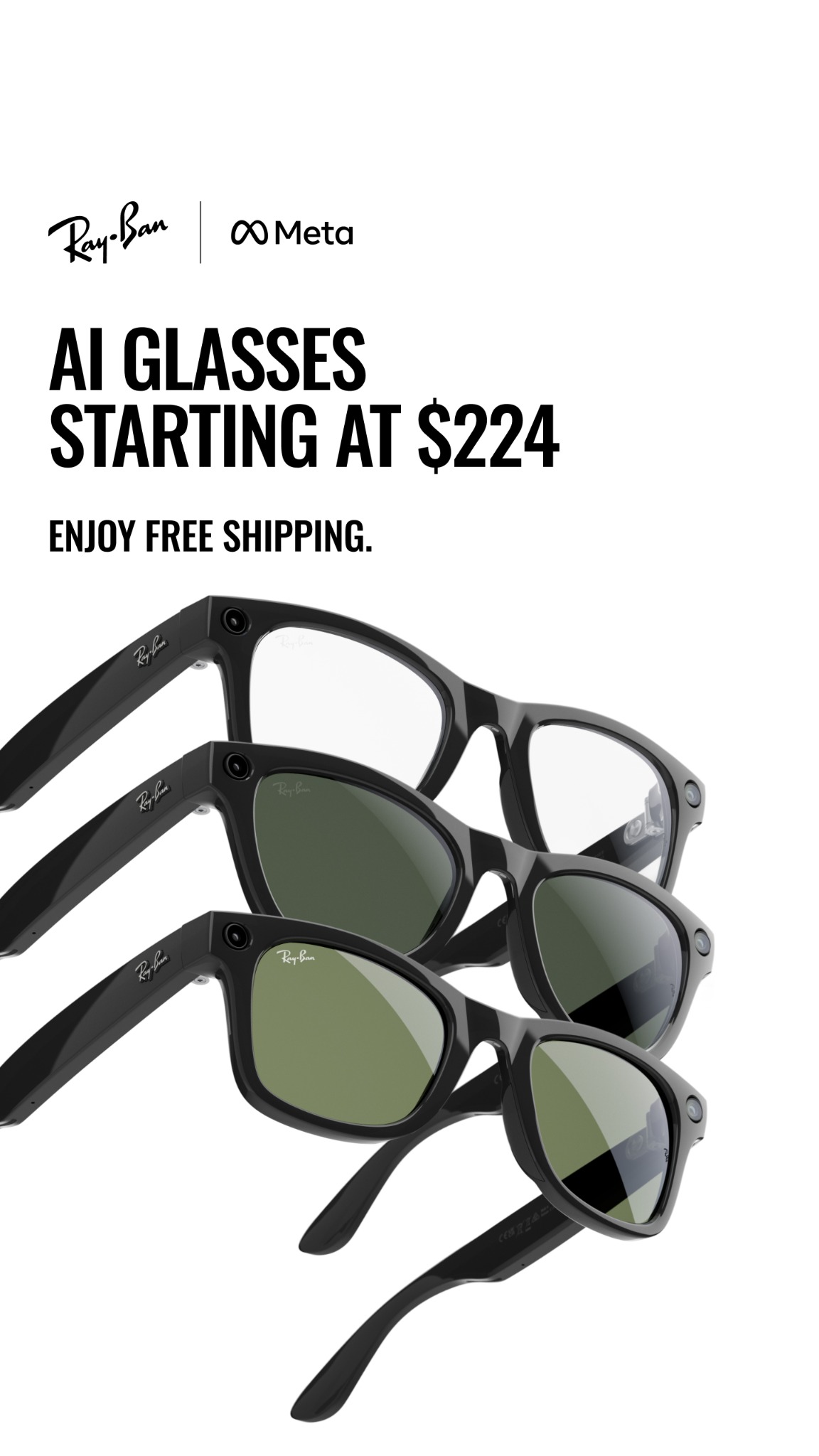 Ray-Ban Meta Facebook ad