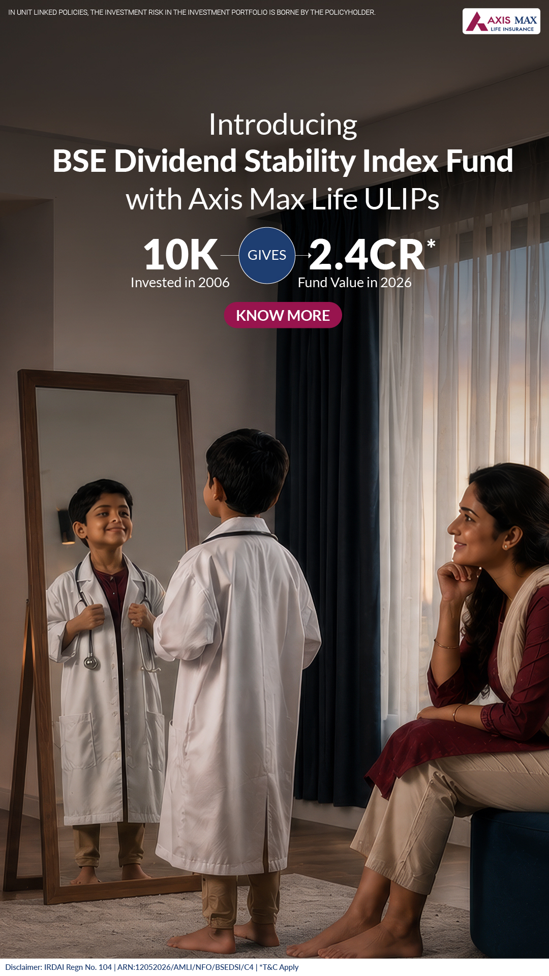 Axis Max Life Insurance Facebook ad