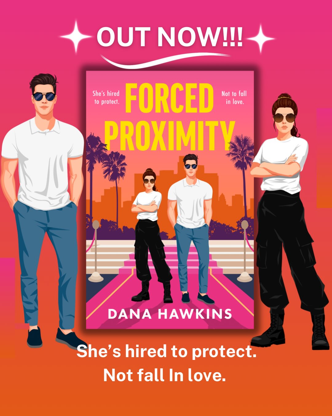 d.hawkinsauthor Facebook ad: PUB DAY! FORCED PROXIMITY, a new new romcom…