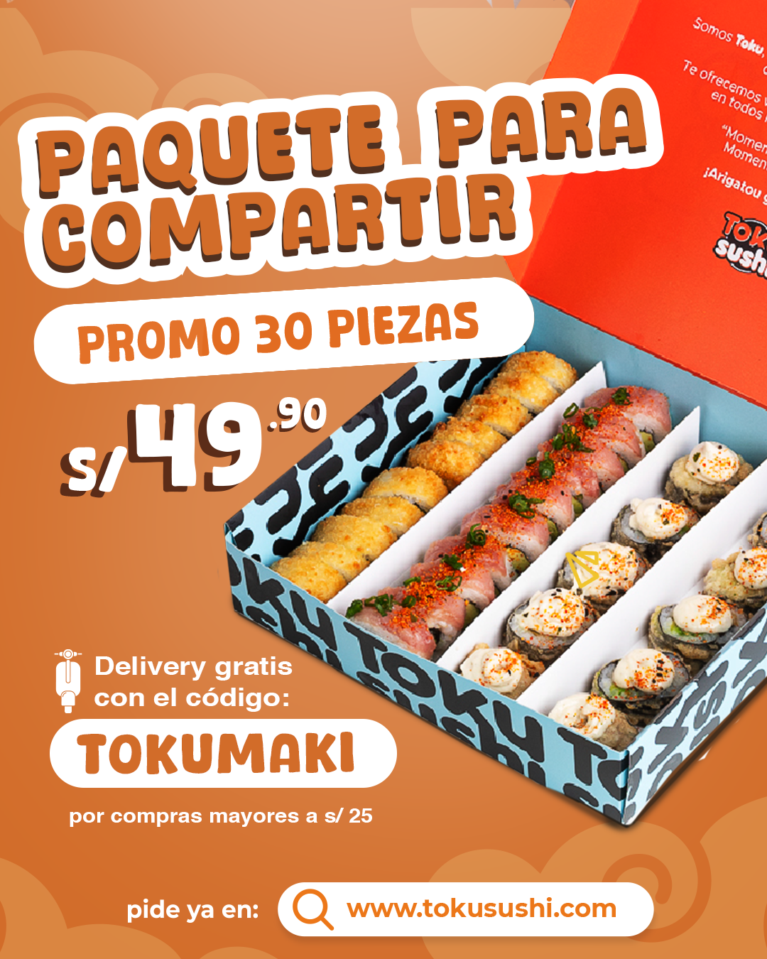 TOKU SUSHI Facebook ad