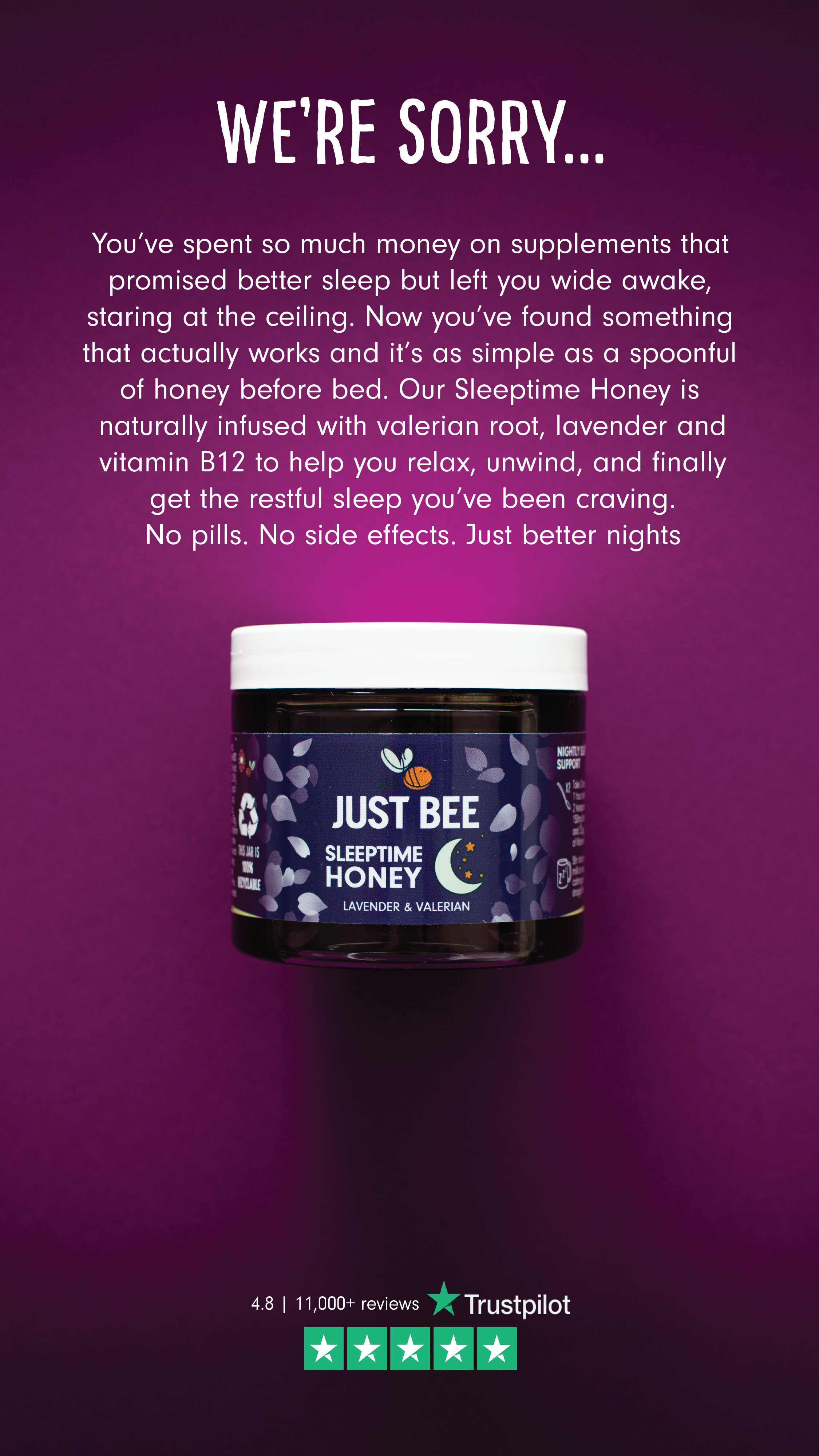 Just Bee Honey Facebook ad