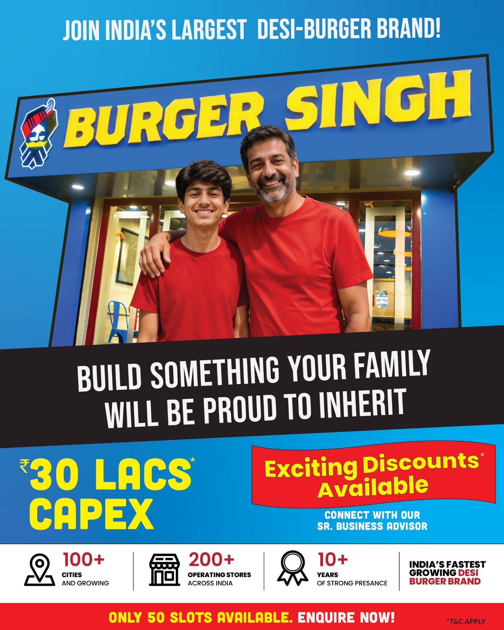 Burger Singh Facebook ad: Limited Franchise Opportunities with Burger Singh! Join a…