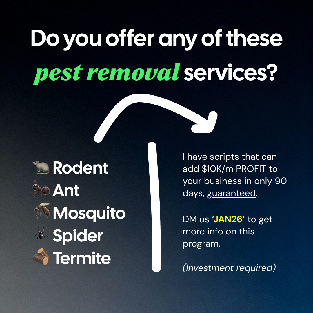 Pest Launch Facebook ad: Would adding 100 pest control clients help?
