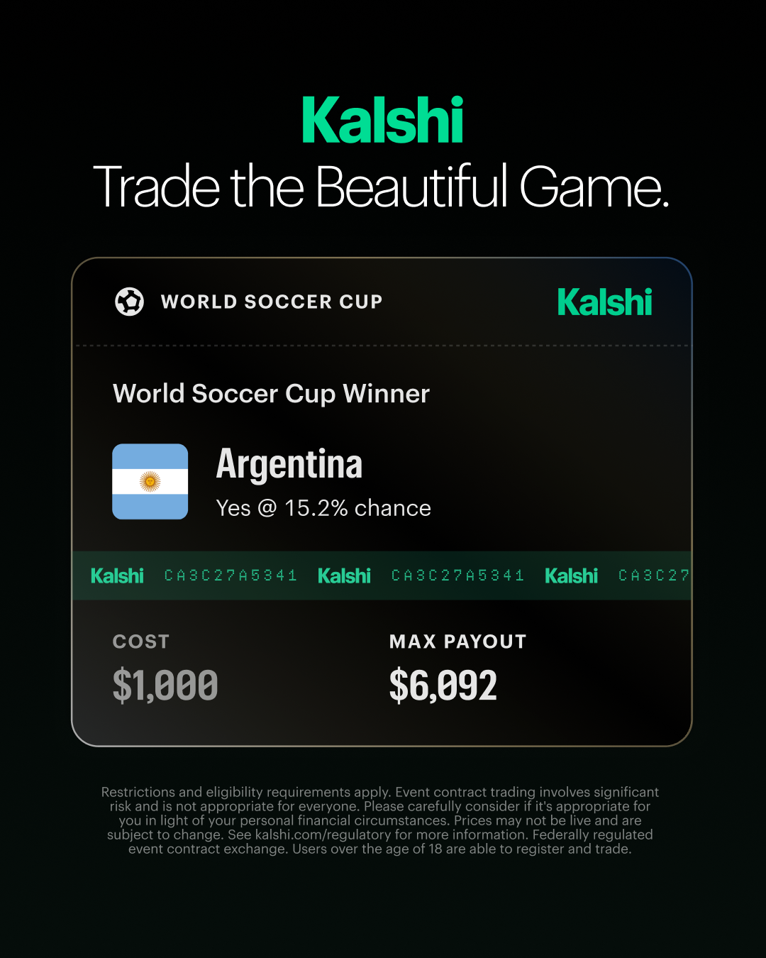 Kalshi - Trade the Headlines Facebook ad