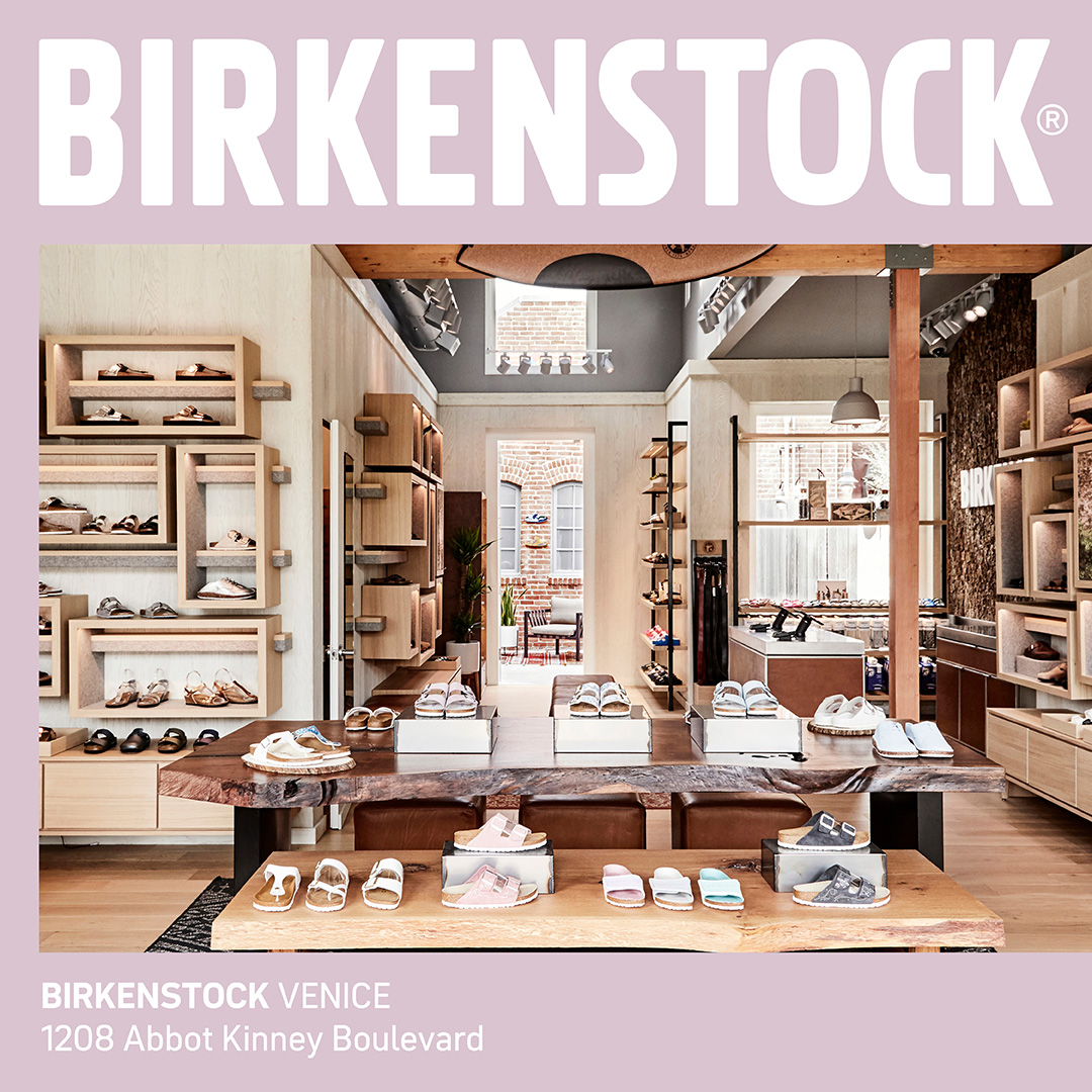 Birkenstock Facebook ad: Sandals, reimagined buckles and refined loafers.