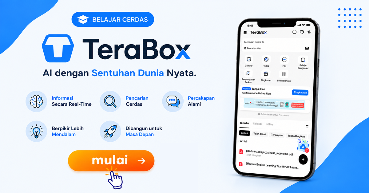 TeraBox AI Content Tools Facebook ad: Bantuan belajar gratis
