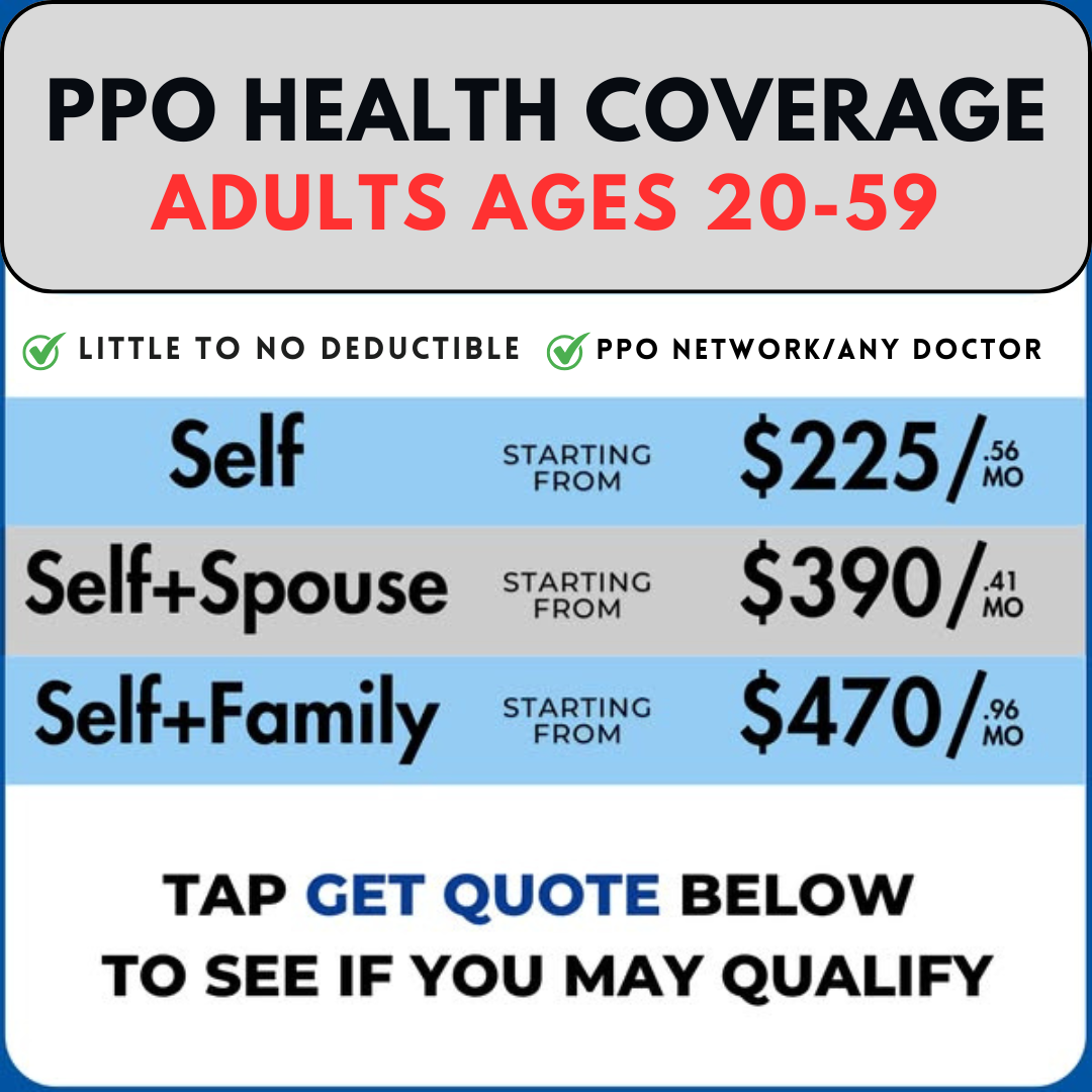 PPO Health Coverage Facebook ad