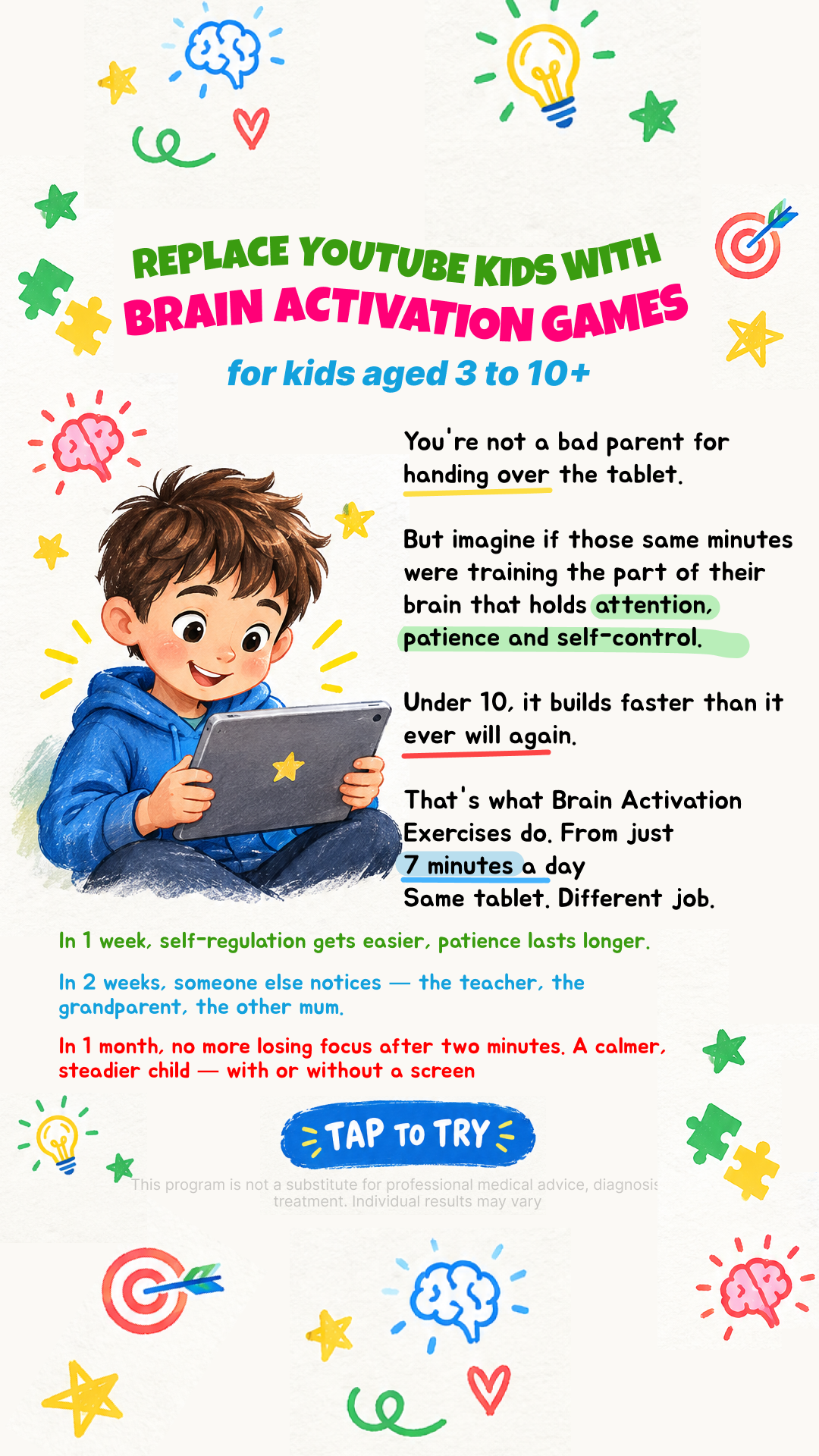 The Calm Child Method Facebook ad