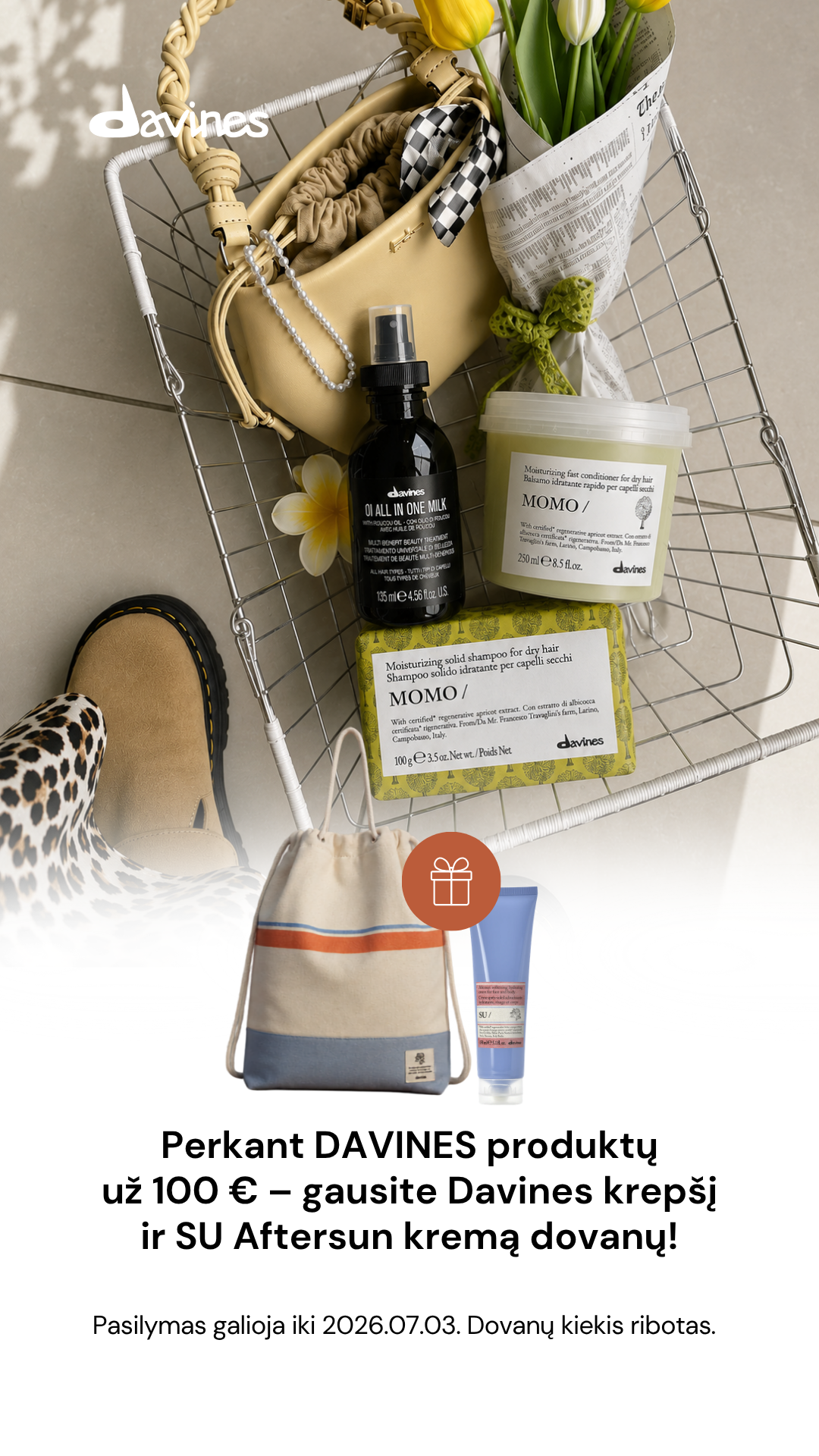Davines Lithuania Facebook ad