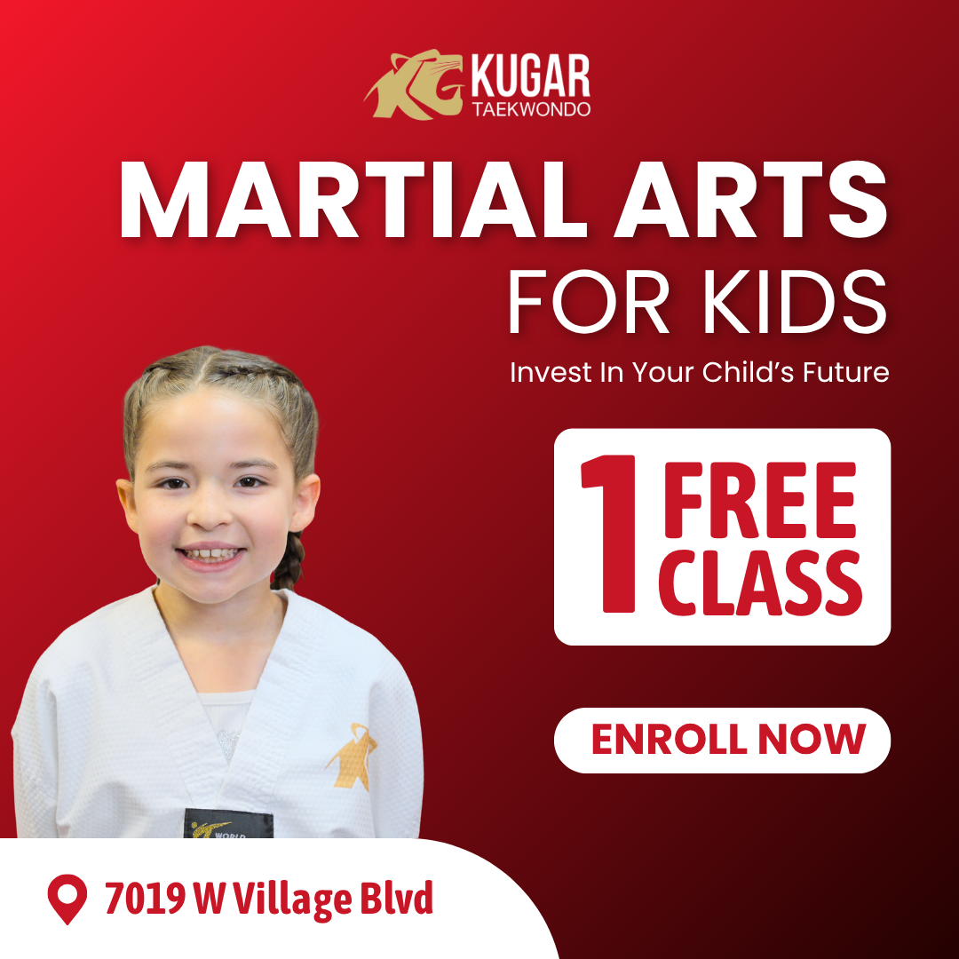 KuGar TaeKwonDo Facebook ad: Kids Martial Arts (Ages 4+) | Free Trial Pass