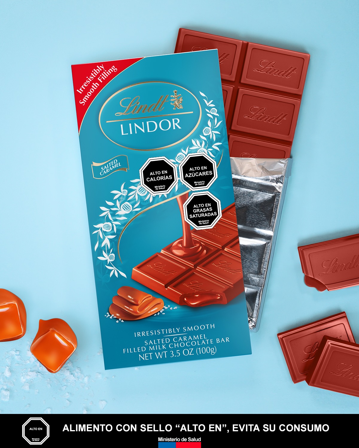 Lindt Facebook ad: Lo nuevo nunca había sido tan irresistible.