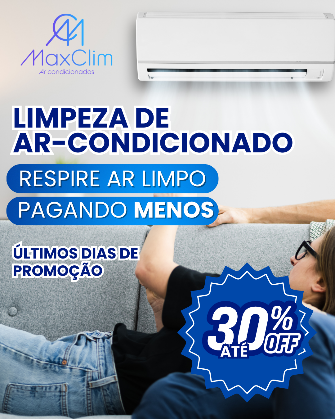 Maxclim Facebook ad: Converse conosco