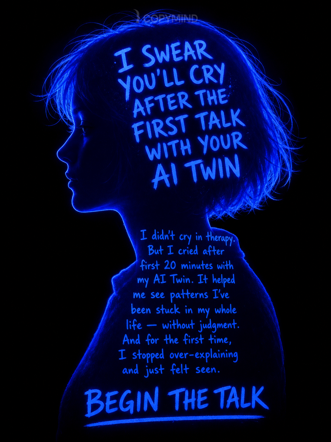 Copymind: AI twin for sel-reflection Facebook ad
