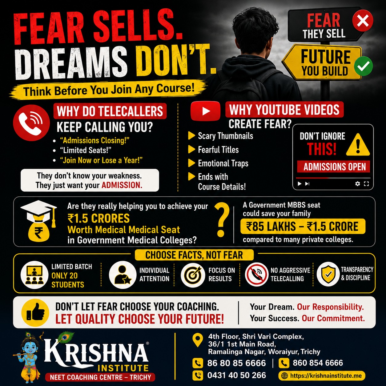 Krishna institute NEET Coaching Centre Facebook ad
