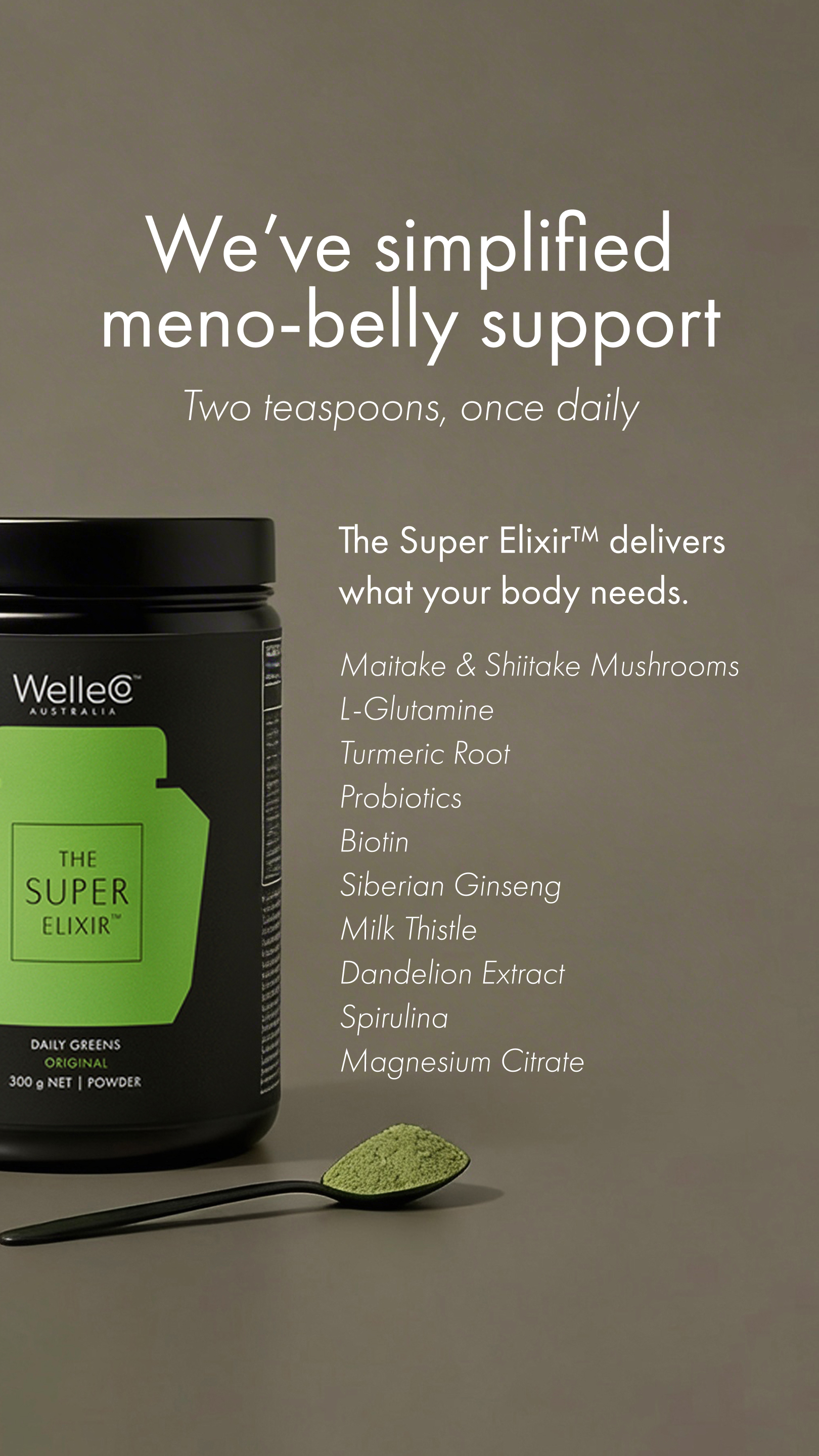 WelleCo Facebook ad