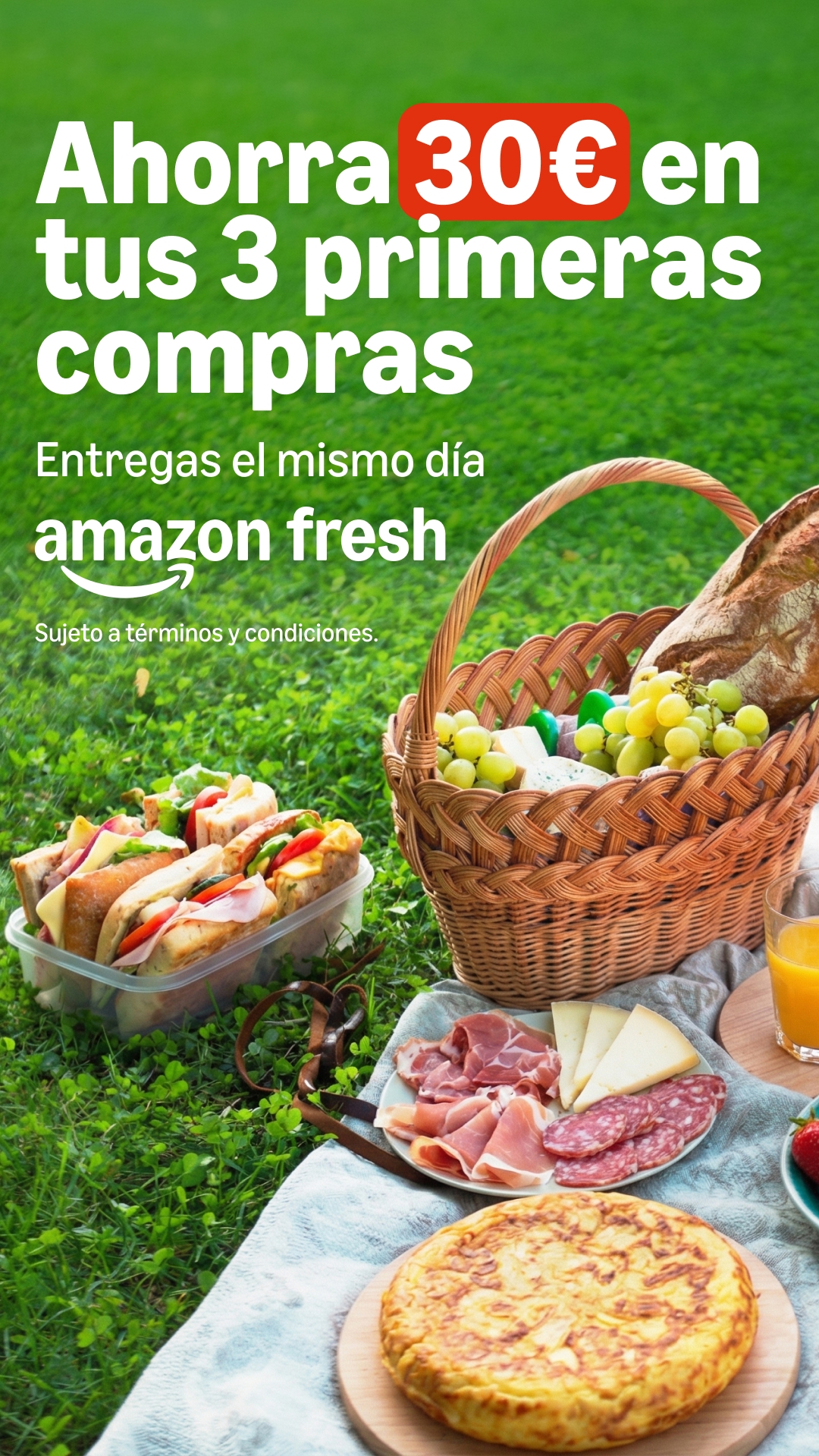 Amazon Fresh ES Facebook ad