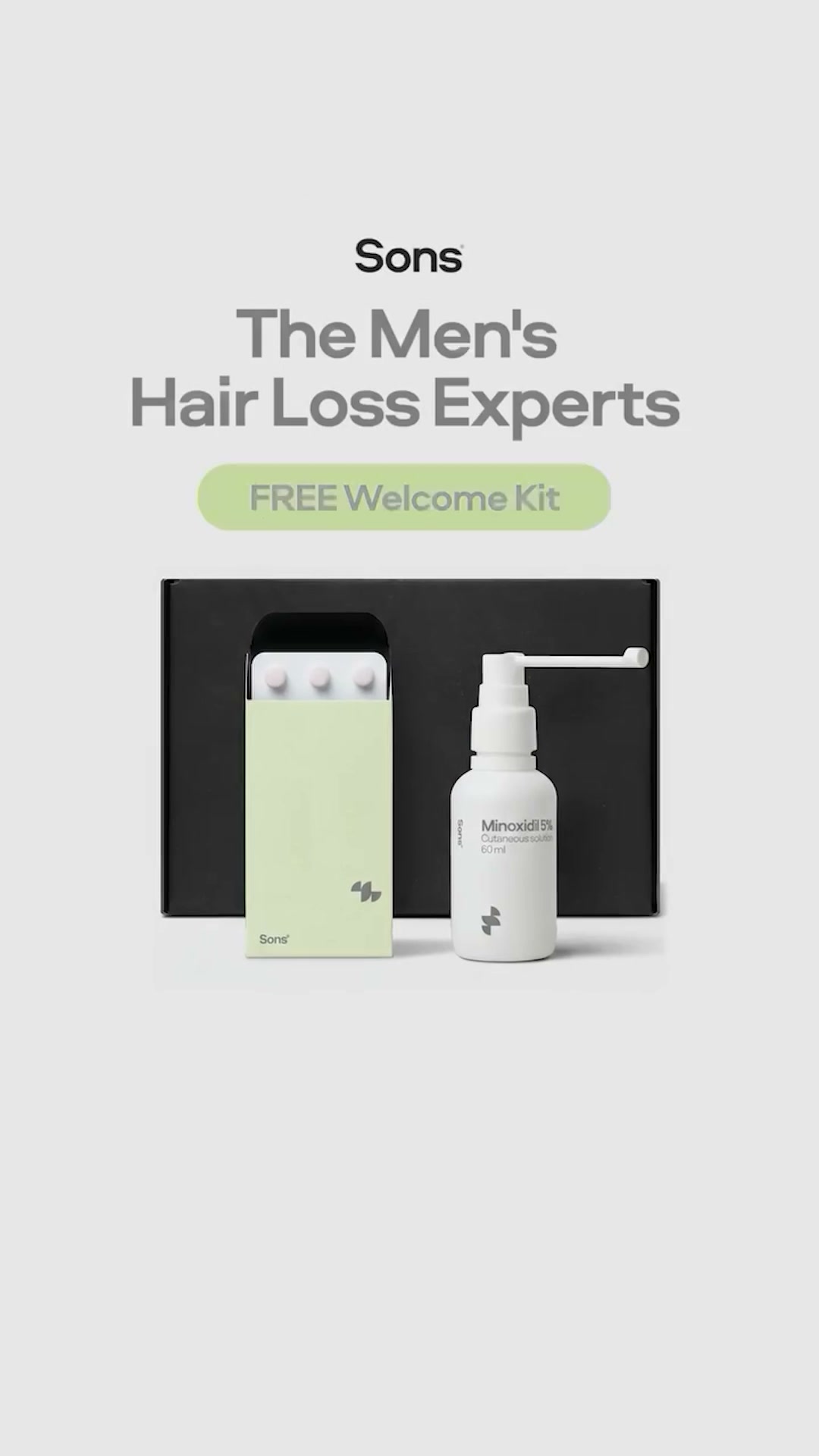 Sons Facebook ad: Your hairline. Your call.