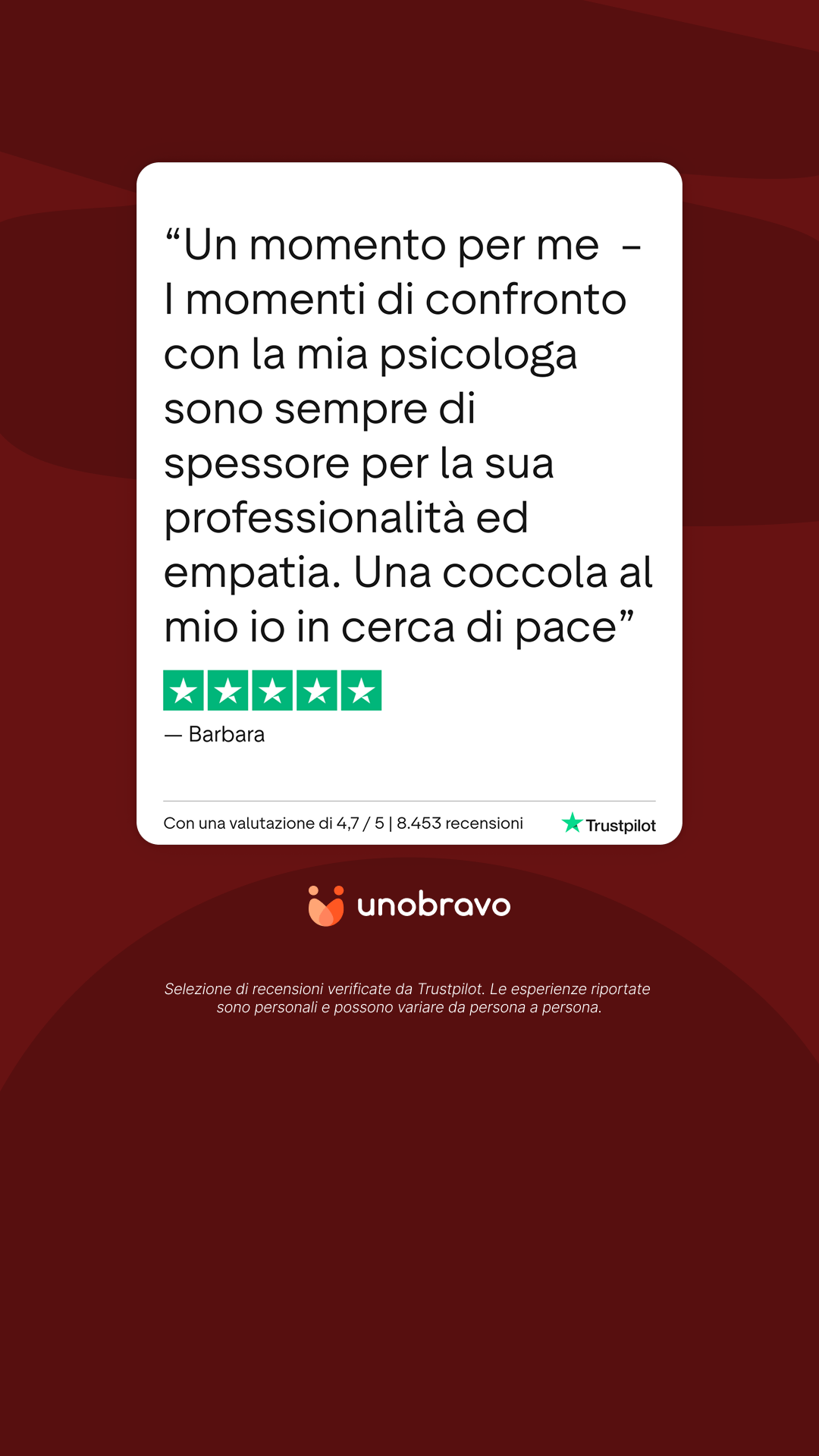 Unobravo Facebook ad