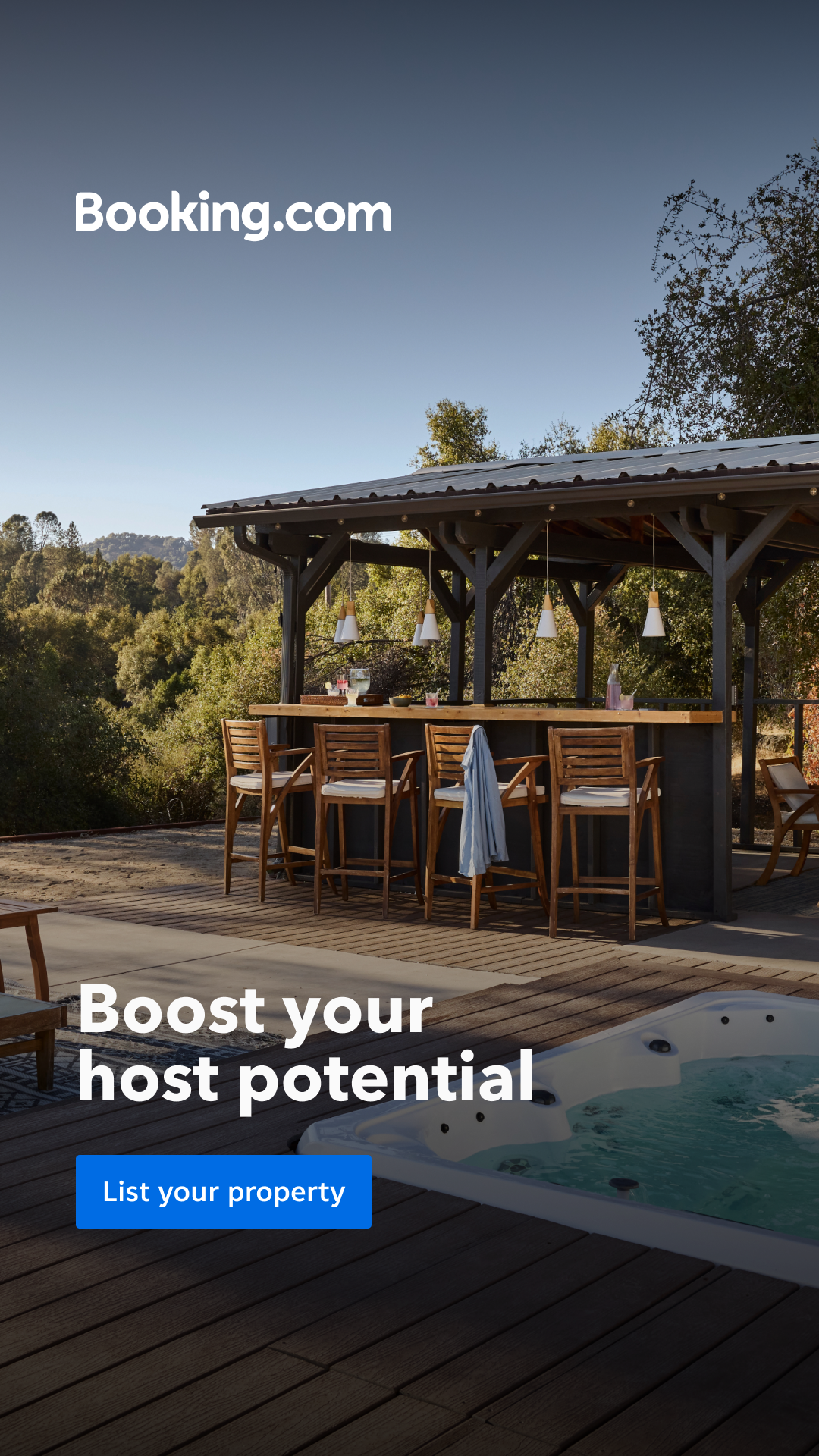 Booking.com Facebook ad