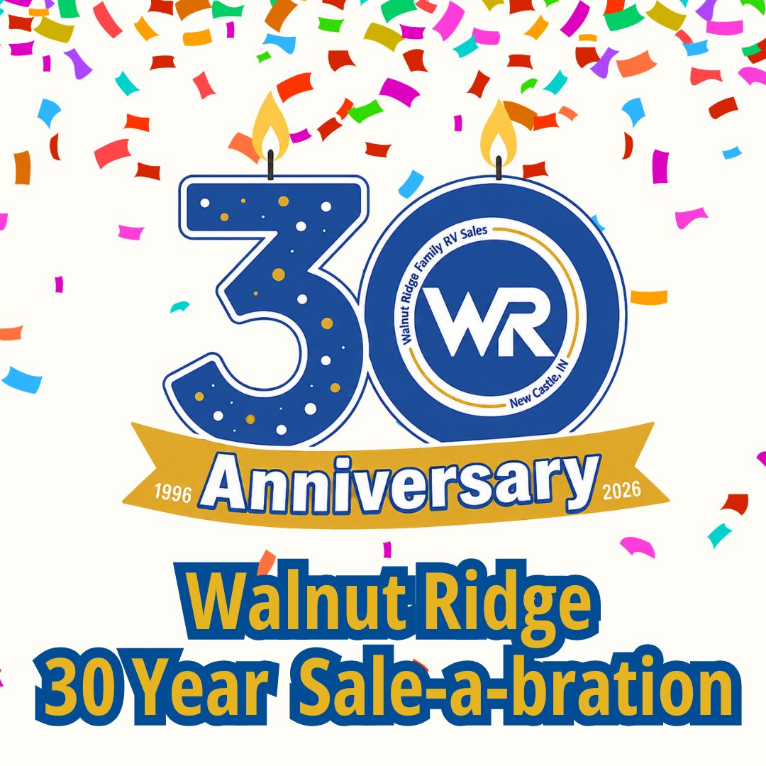 Walnut Ridge RV Facebook ad: We're celebrating 30 years of helping families make…