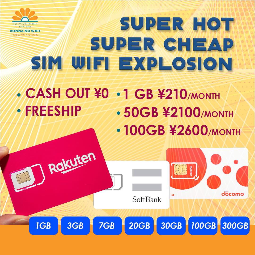 Data SIM, calling SIM, pocket Wifi - 5G Internet service provider in Japan Facebook ad: * DATA SIM FROM 210 YEN, SIM 50GB…