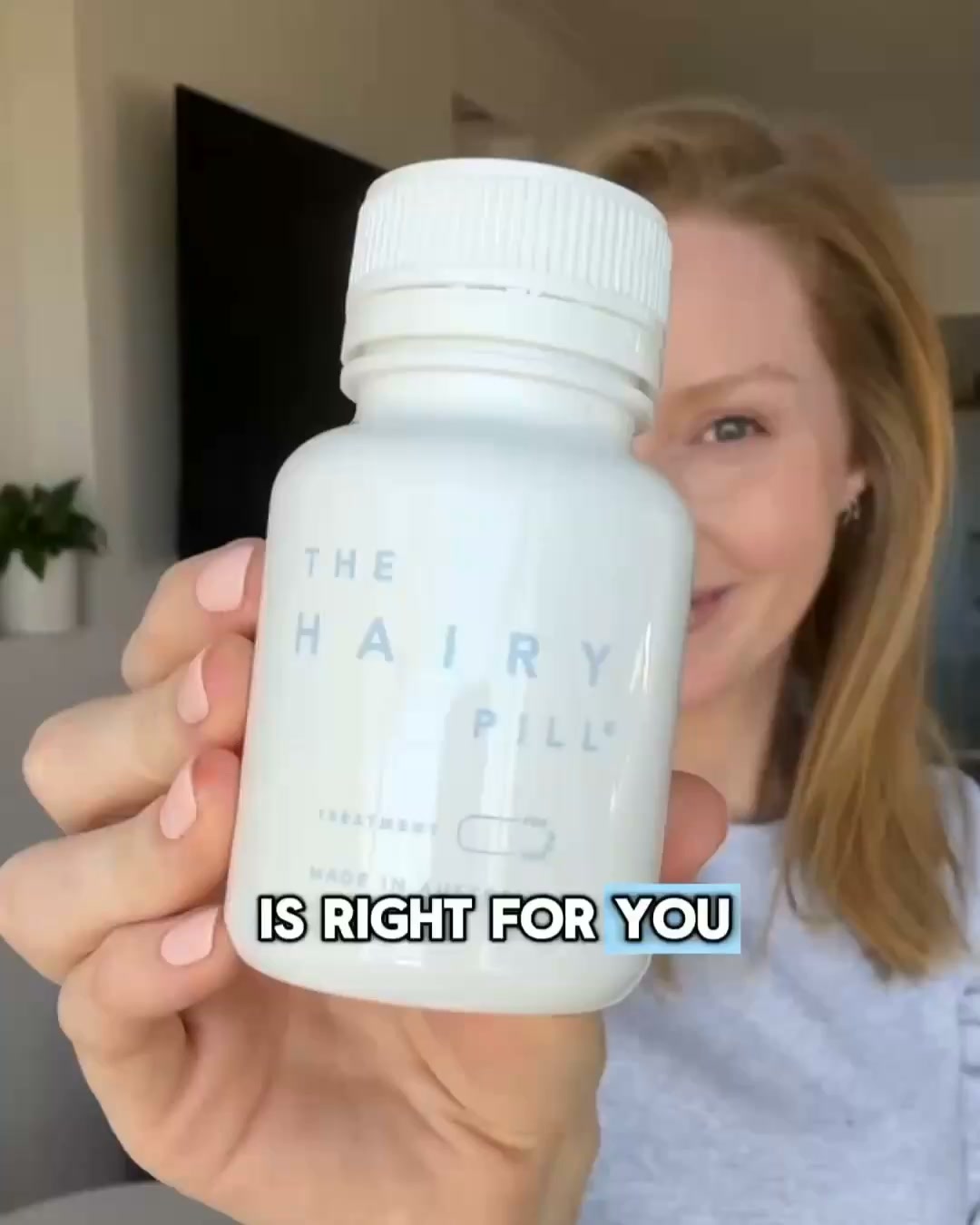 The Hairy Pill Facebook ad: Get in touch today!