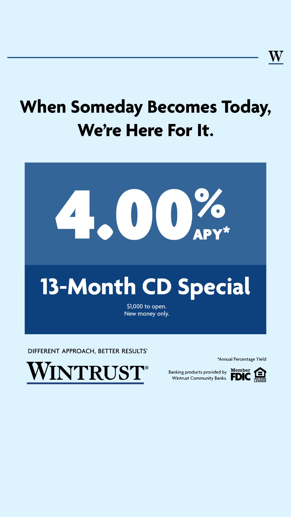 Wintrust Facebook ad