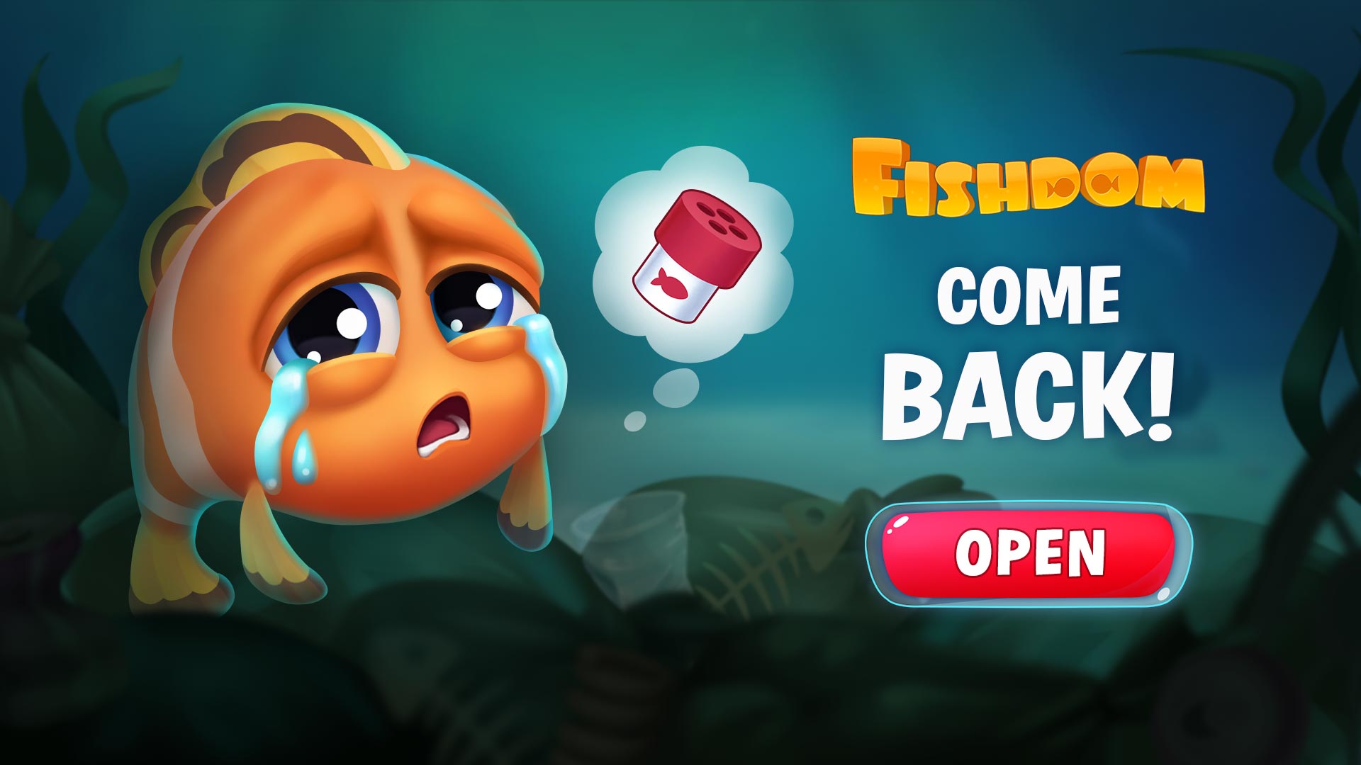 Fishdom Facebook ad from Apr 9, 2026