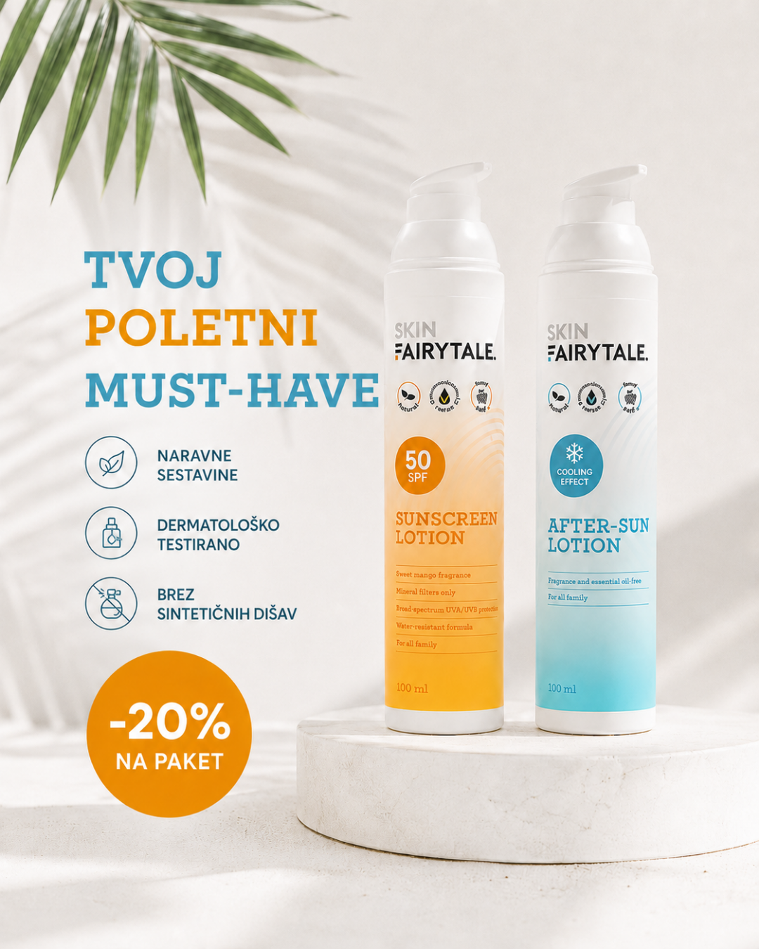 SkinFairytale Slovenija Facebook ad: Izkoristi -20% na SUN DUO paket