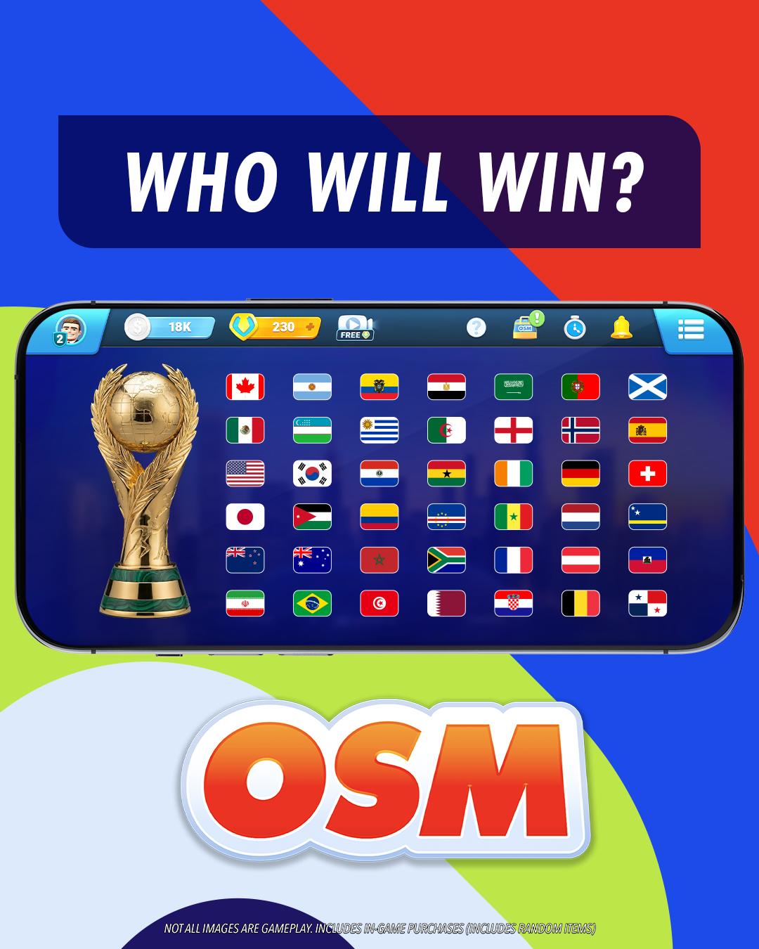 Online Soccer Manager Facebook ad
