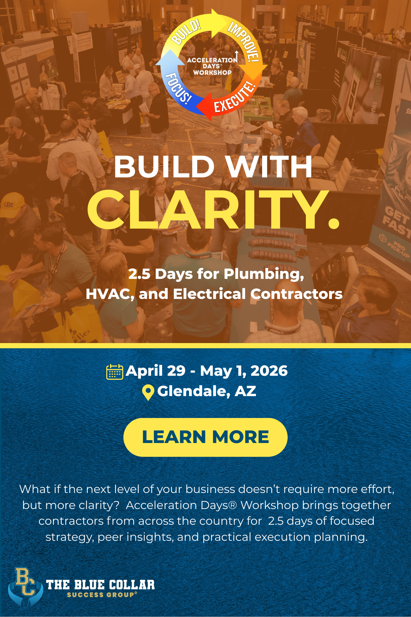 The Blue Collar Success Group Facebook ad