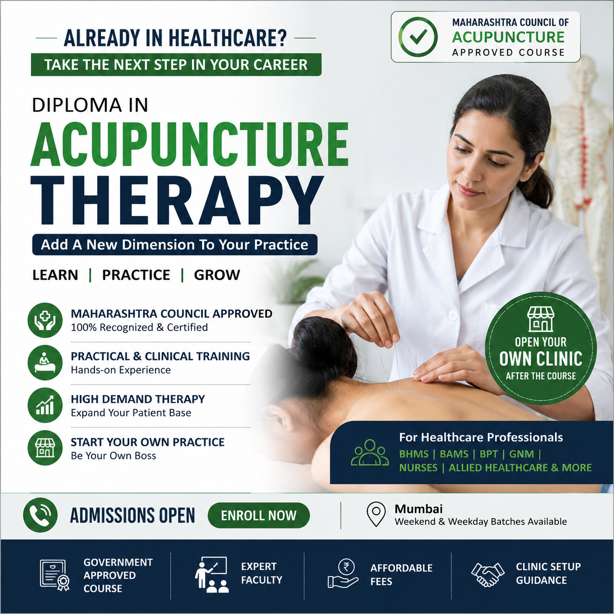 MPI Academy Facebook ad: Add Acupuncture To Your Practice