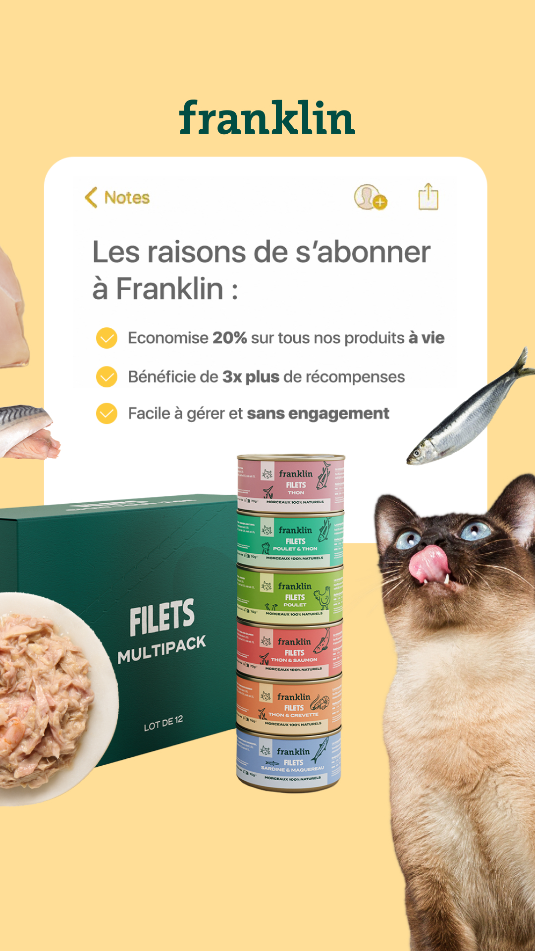 Franklin Pet Food Facebook ad
