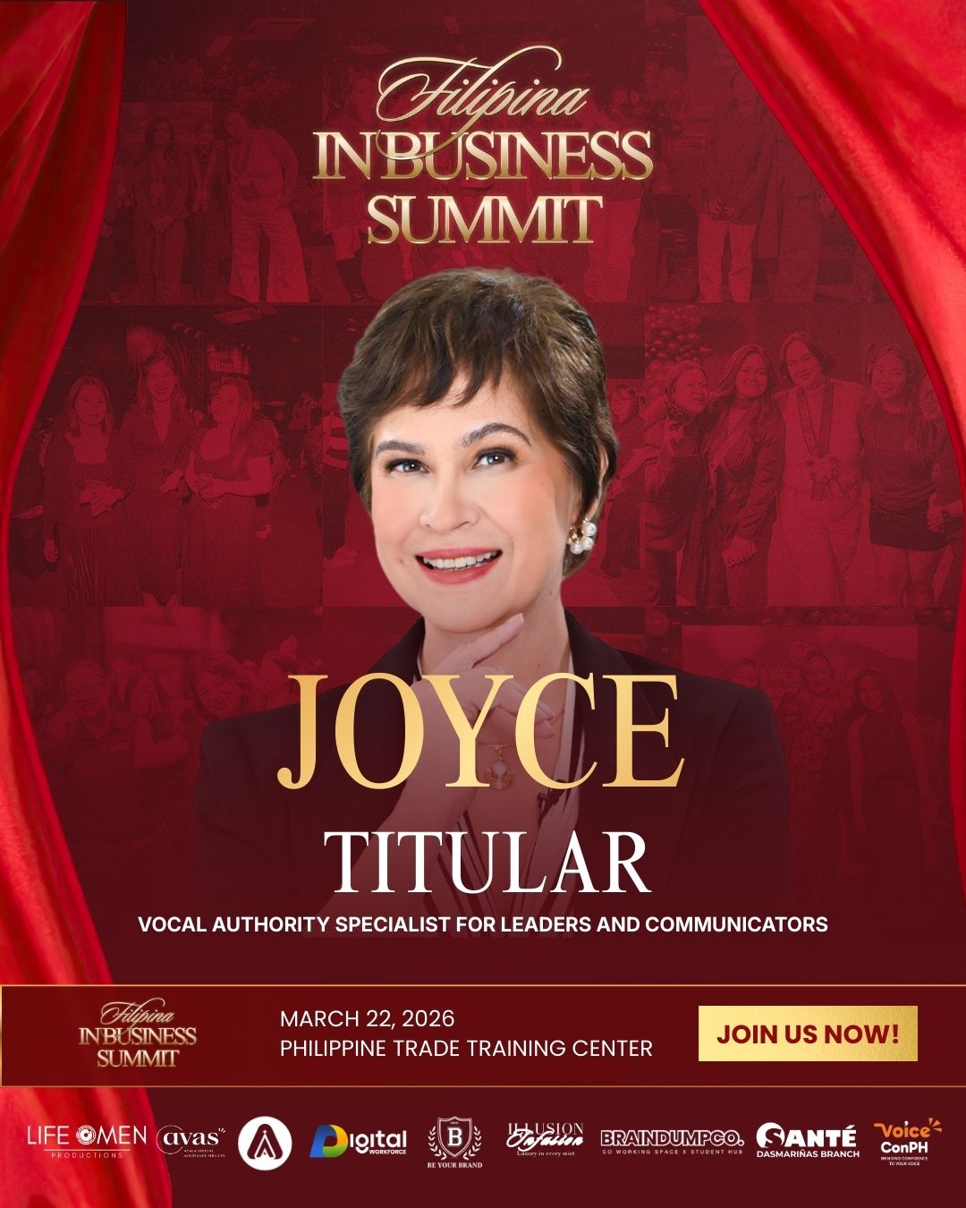 Filipina Women in Business Facebook ad: Make Your Voice Unforgettable