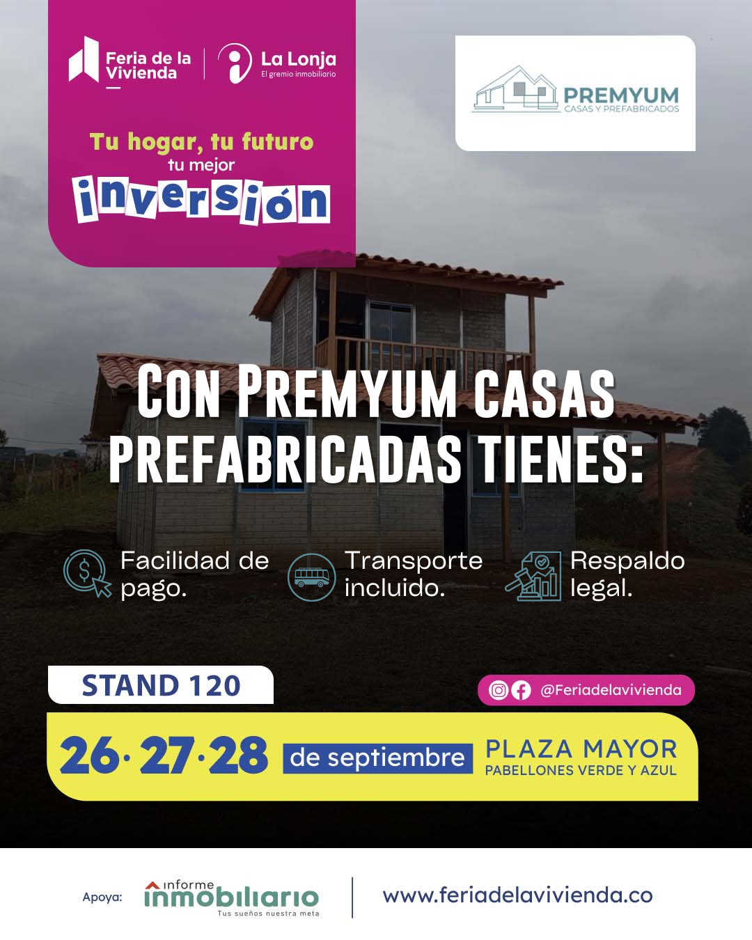 CASAS Y prefabricados premyum Facebook ad: Chatea con nosotros