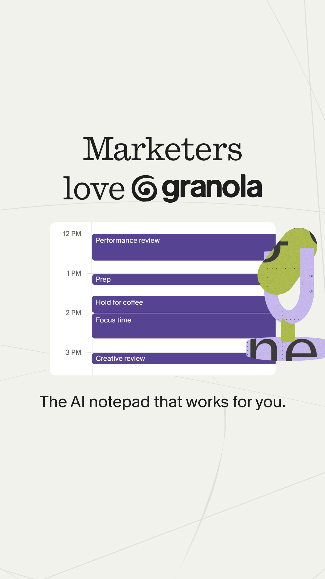 Granola ai Facebook ad