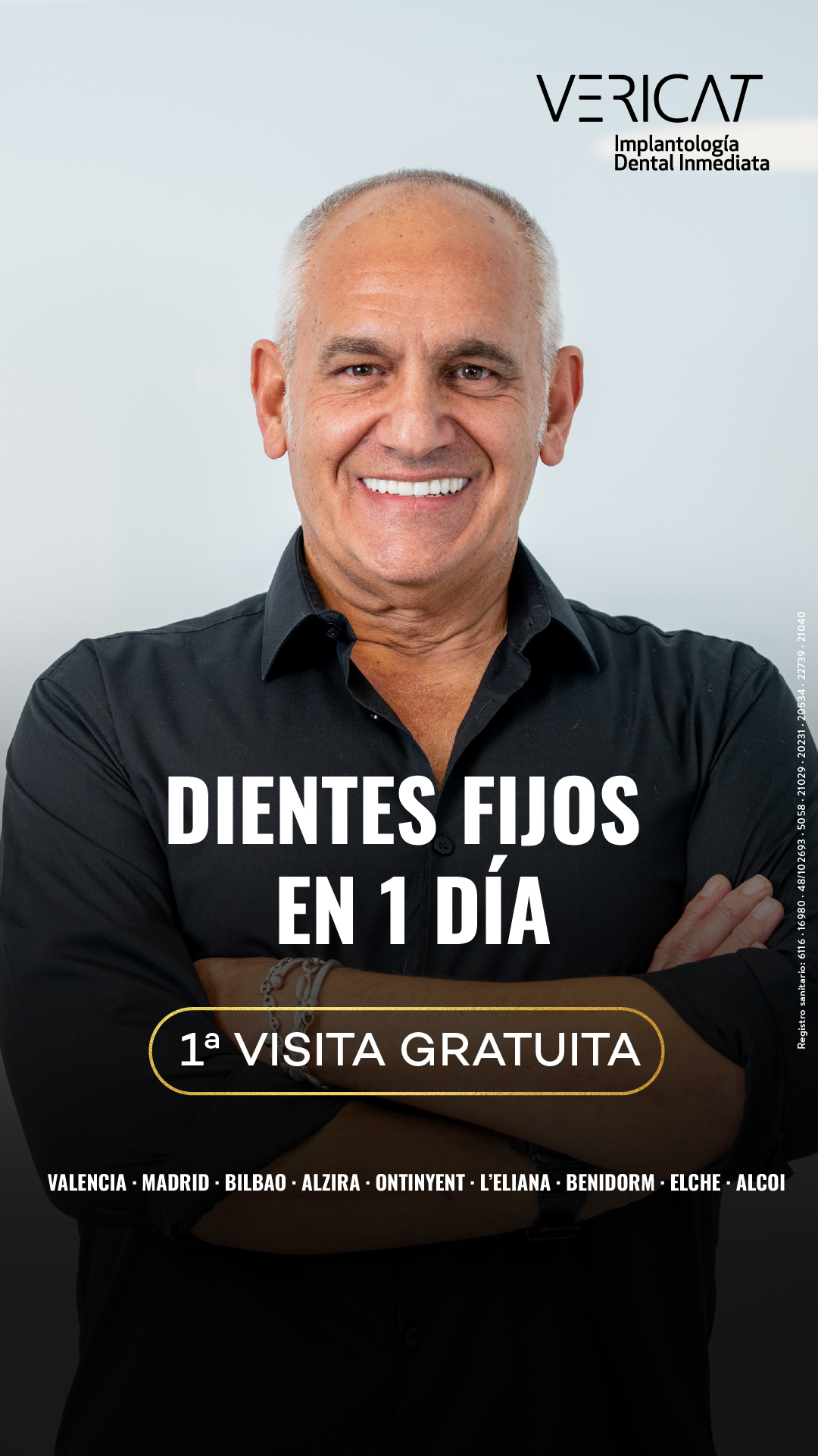 Vericat Implantología Inmediata. Clínica de implantes dentales. Facebook ad: Vericat | Implantología Dental Inmediata