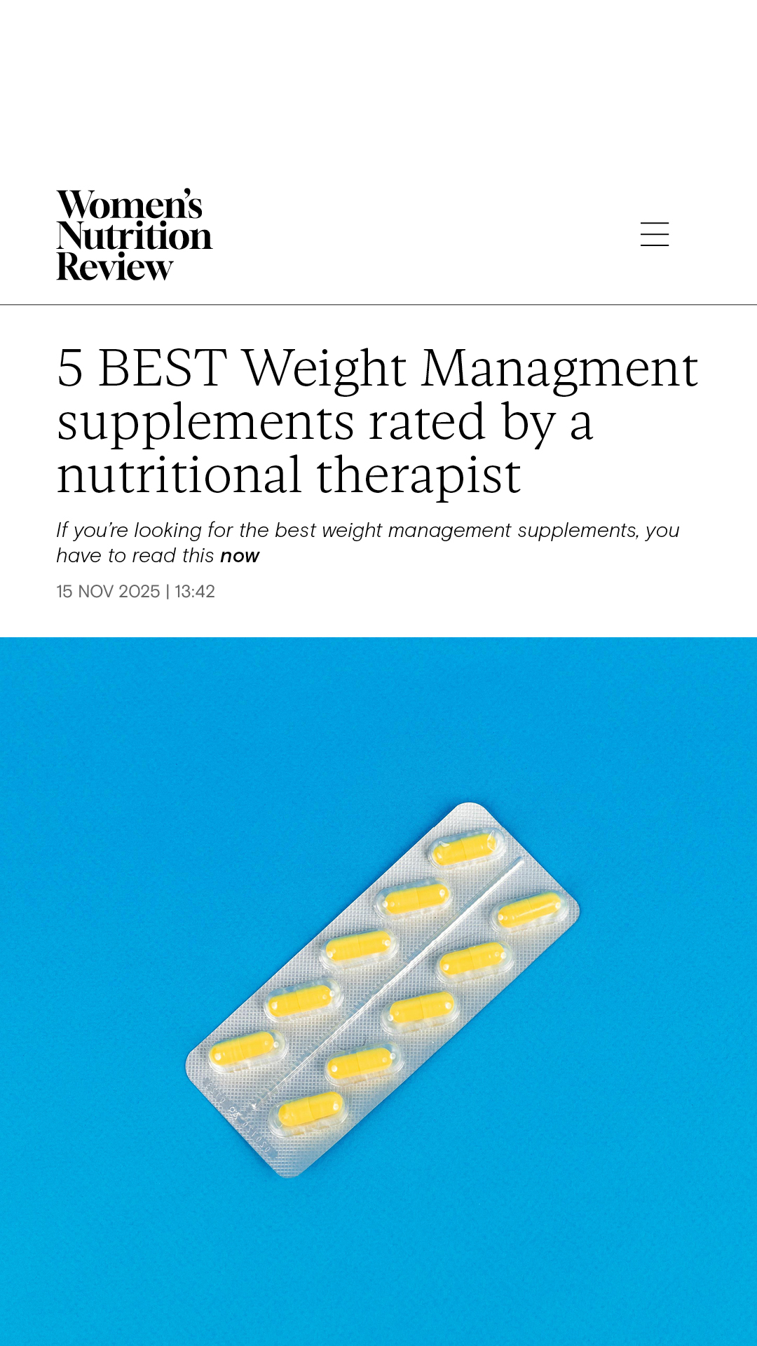 Women's Nutrition Review Facebook ad