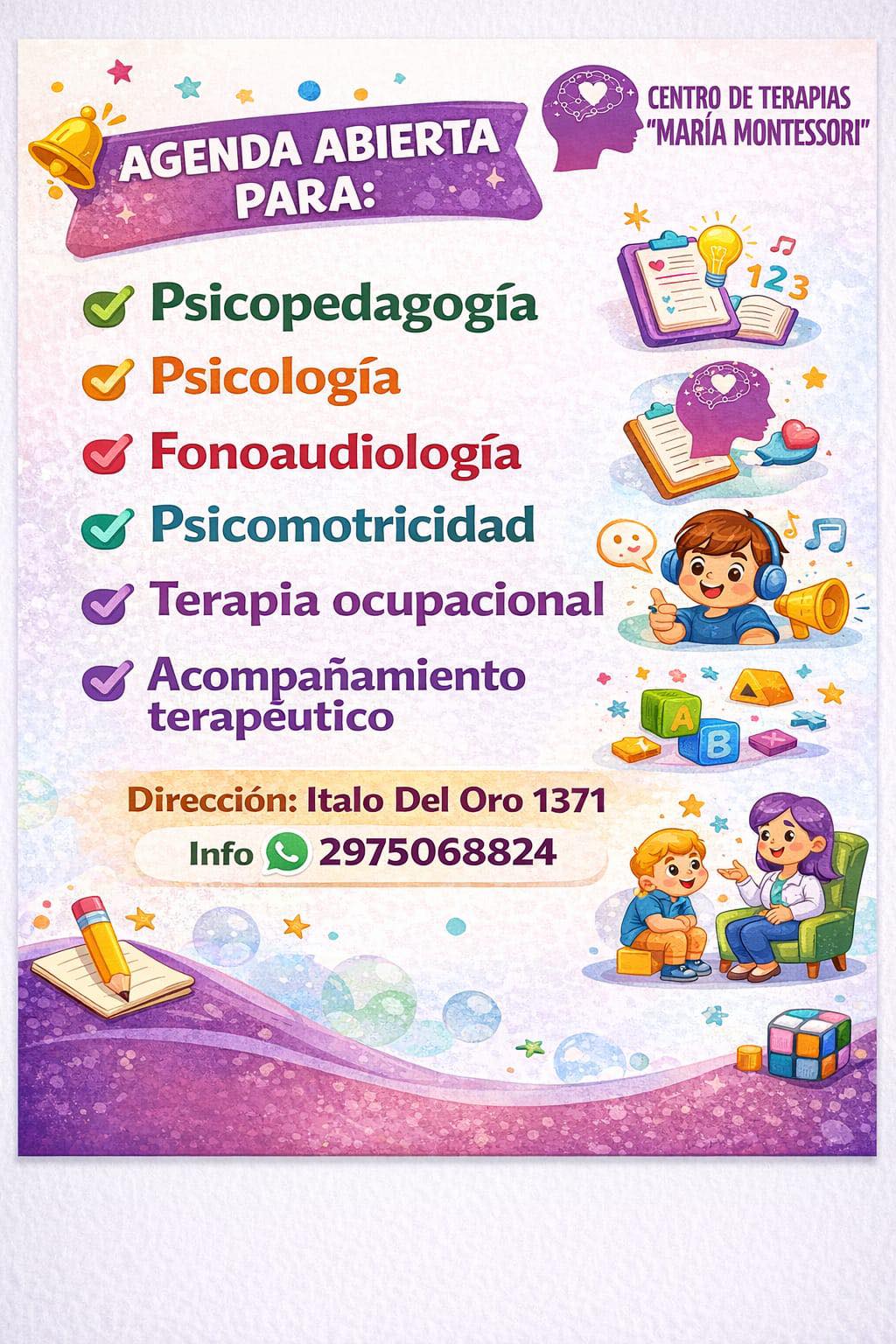 Centro de Terapias María Montessori Comodoro Rivadavia Facebook ad: Centro De Terapias María Montessori